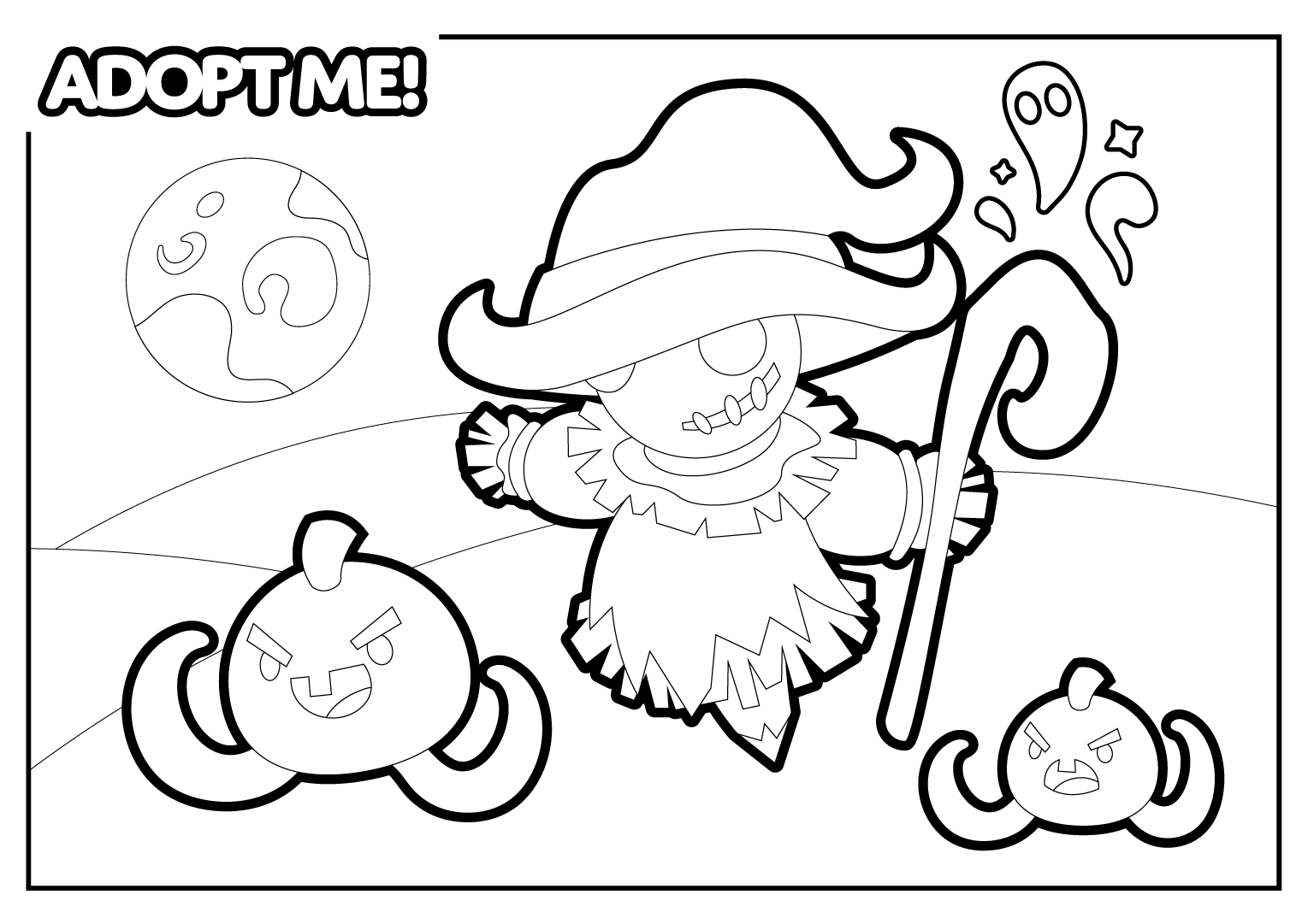 HALLOWEEN WEEK 3 WALLPAPERS AND COLORING PAGES! 👻🐺 - Adopt Me!