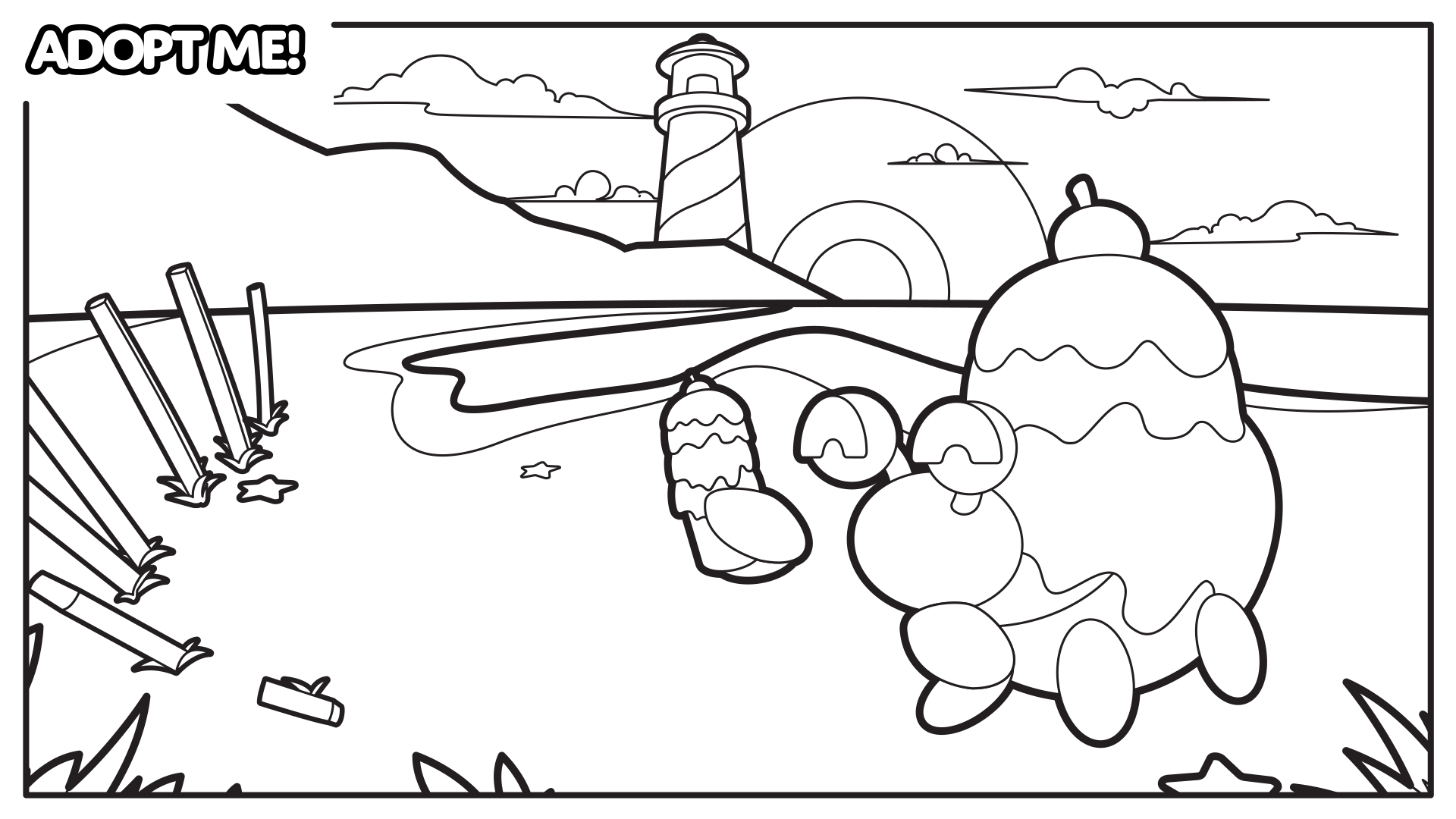 Coloring Pages - Adopt Me!