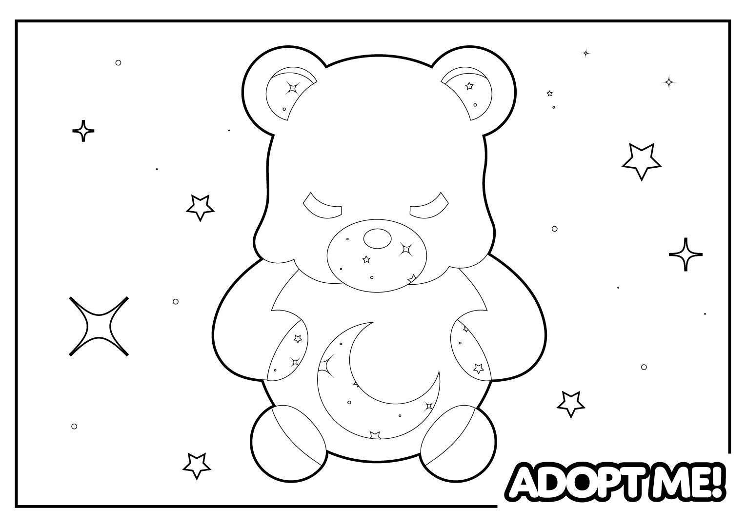 Explore o divertido mundo do Roblox Adopt Me Coloring Pages