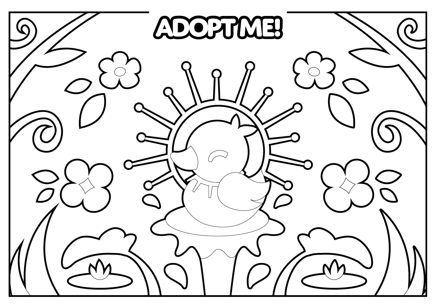 Coloring Pages - Adopt Me!