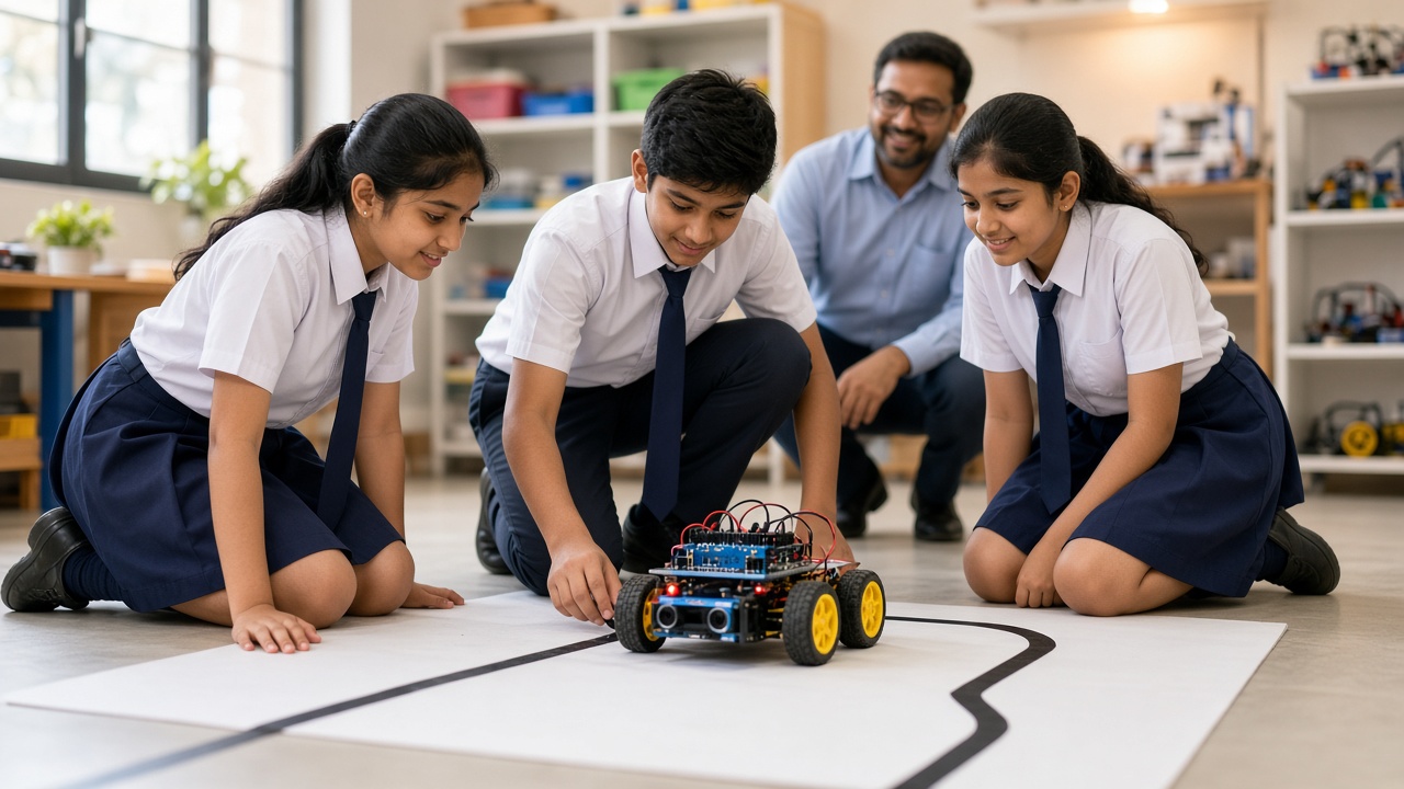 How Does a Line Follower Robot Work? A Simple Guide for School Students in India