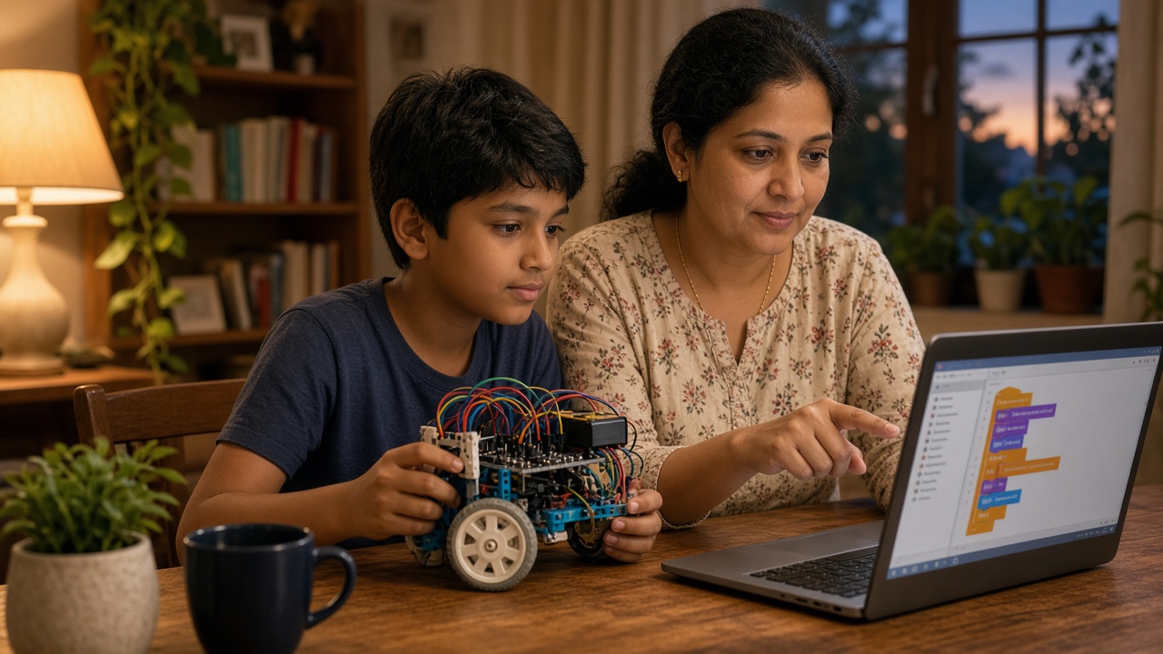How Parents Can Support Kids Learning Coding and Robotics at Home