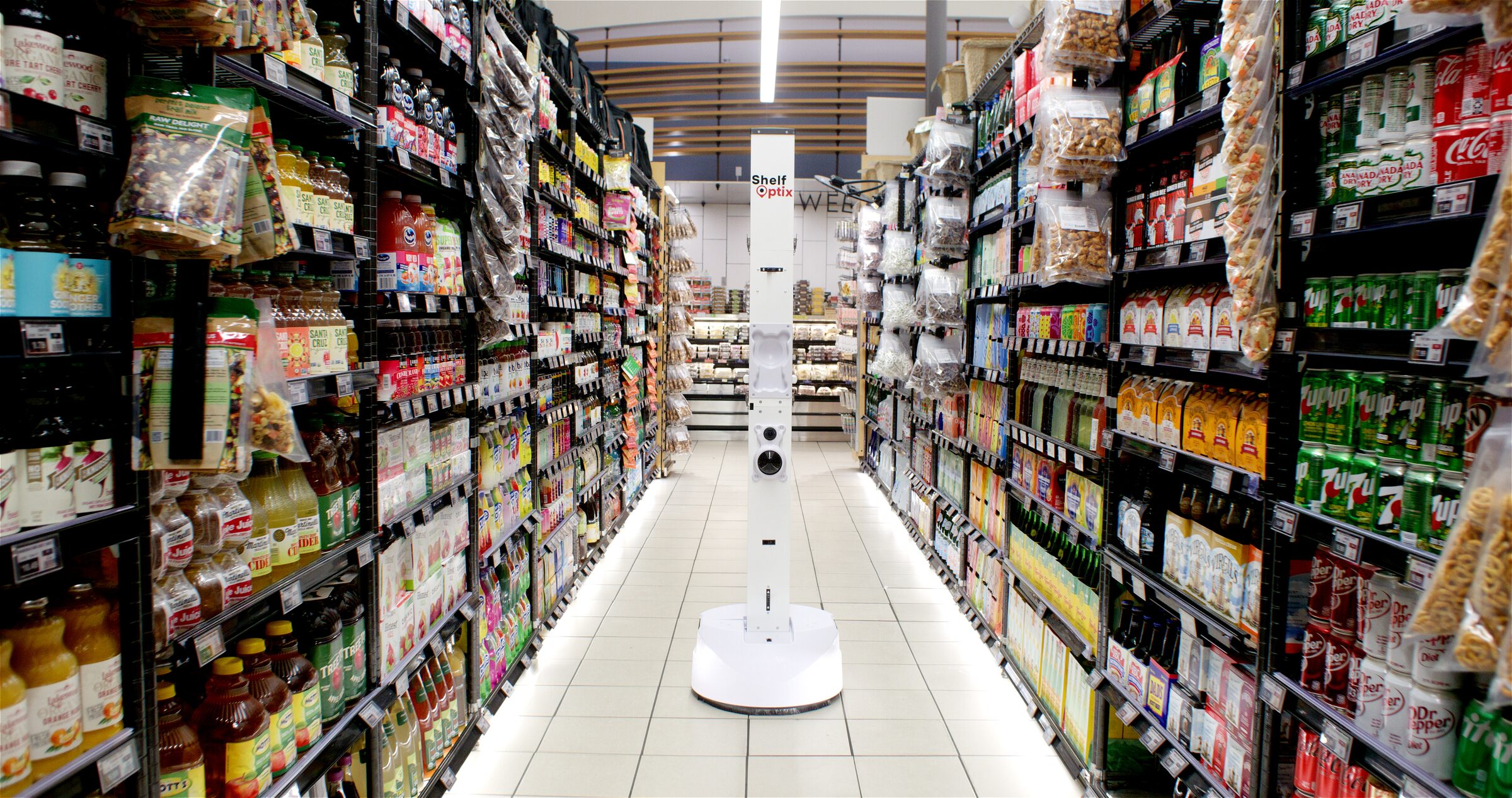 AI-powered retail intelligence dashboard showing shelf analytics and inventory data
