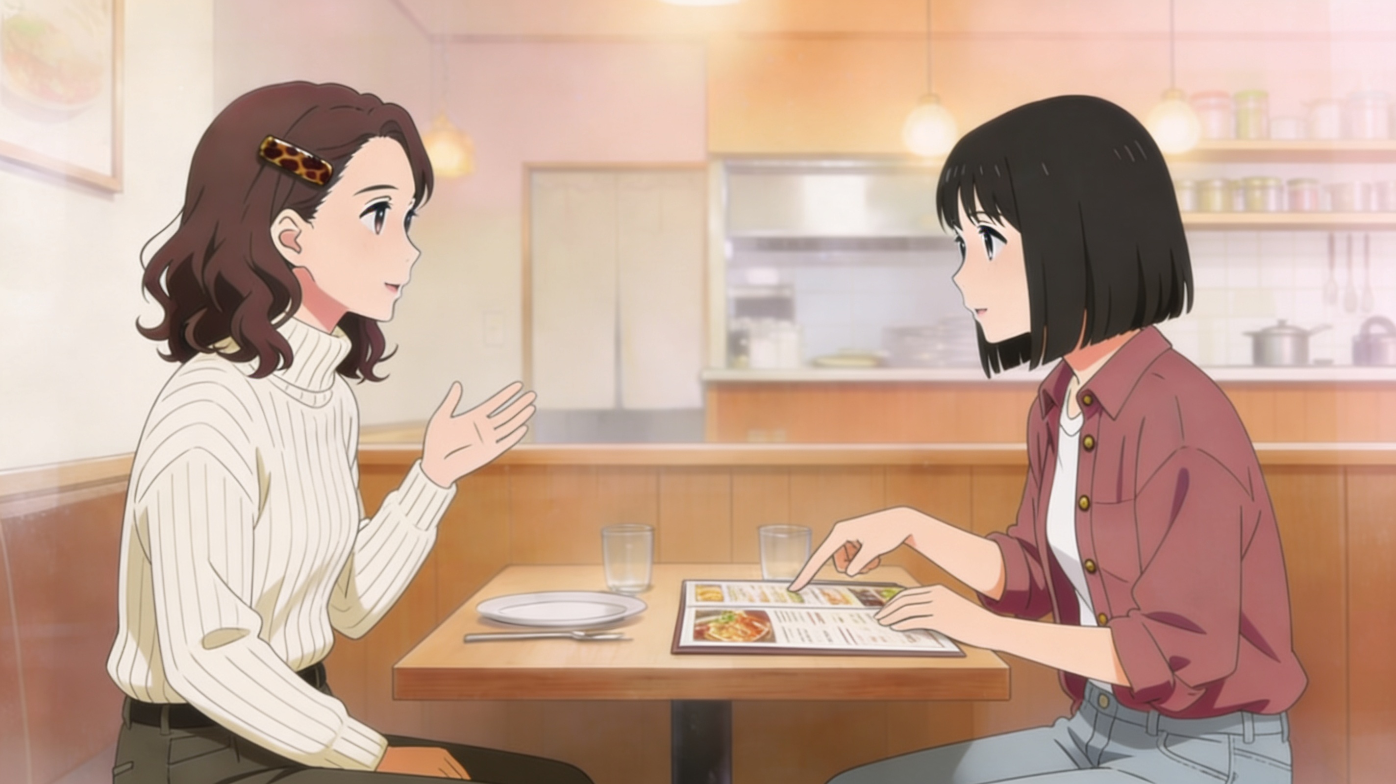Two Friends' Lunch - ふたりのひるごはん — page 4 (JLPT Pre-N5)