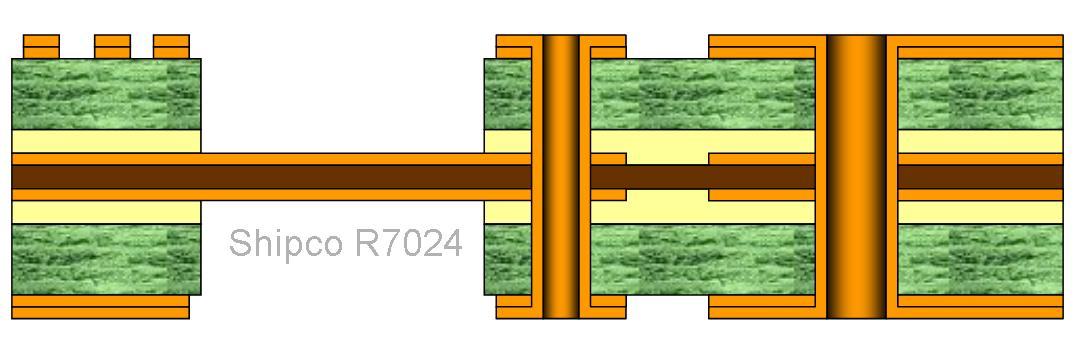 R7024 – 4 layers Rigid Flex board One lamination stage