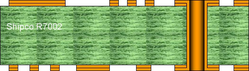 R7002 – Double sided PCB with plated holes (PTH)