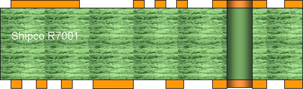 R7001 – Double sided PCB – no plated holes (NPTH)