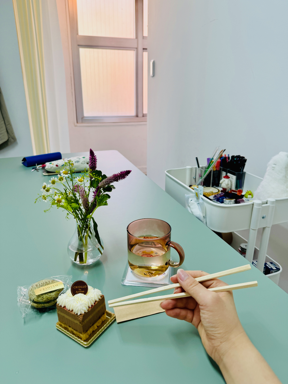 Celebration cake when I finally finished furnishing the atelier.