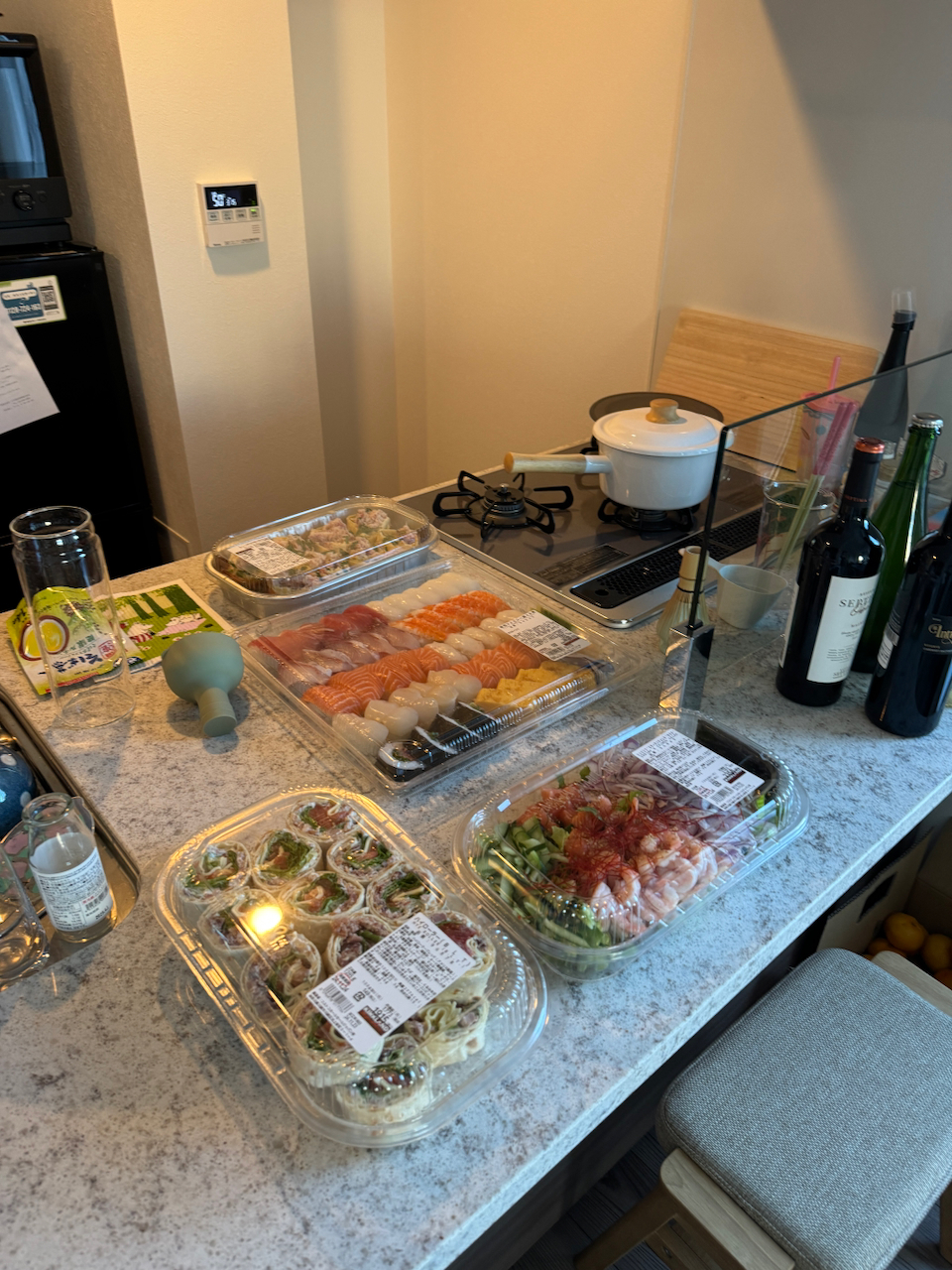 Costco spread for our housewarming.