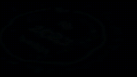 A data visualization projected over a rippling bowl of water, with glowing text showing “Feb 2022, Brooklyn.” Circular arrangements of colored dots are distorted by water drips, symbolizing personal emotion and memory shifts during the pandemic.