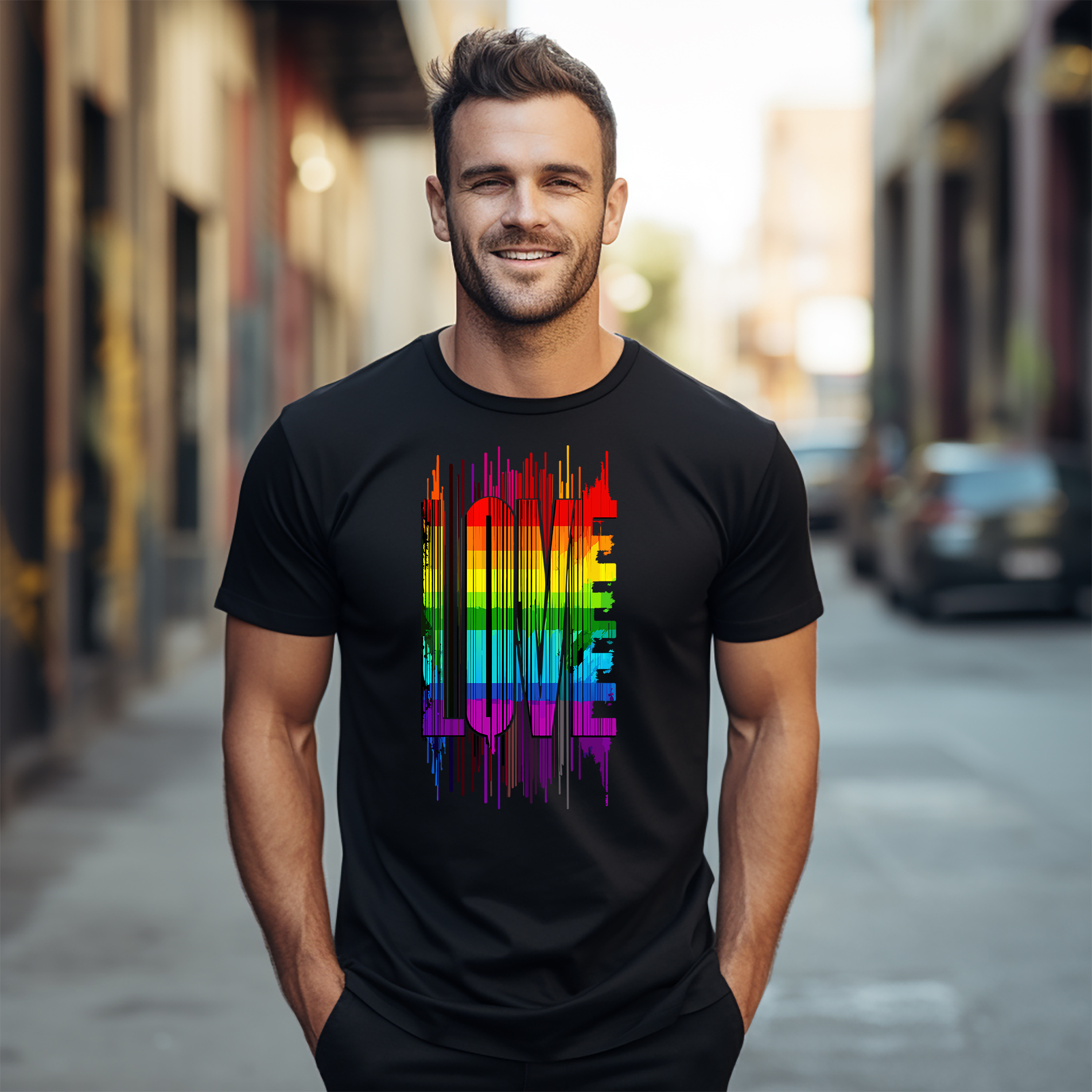Pride_19 Love T-Shirt - Spread Love & Laughter! Funny pride t-shirt, Unisex Prin - Picture 16 of 46