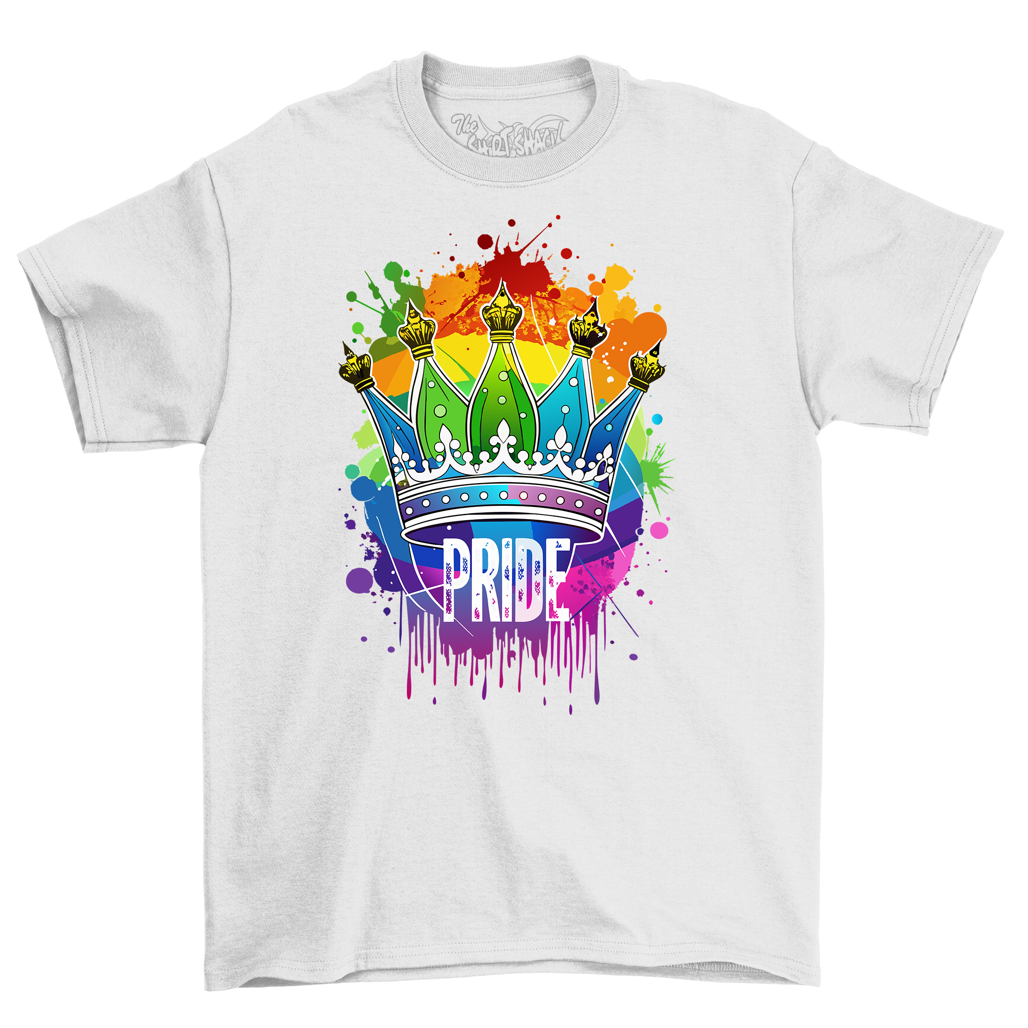 Pride_49 Rainbow Crown Funny T-shirt - Rule with Royalty! Vivid colors, Funny Un - Picture 40 of 46