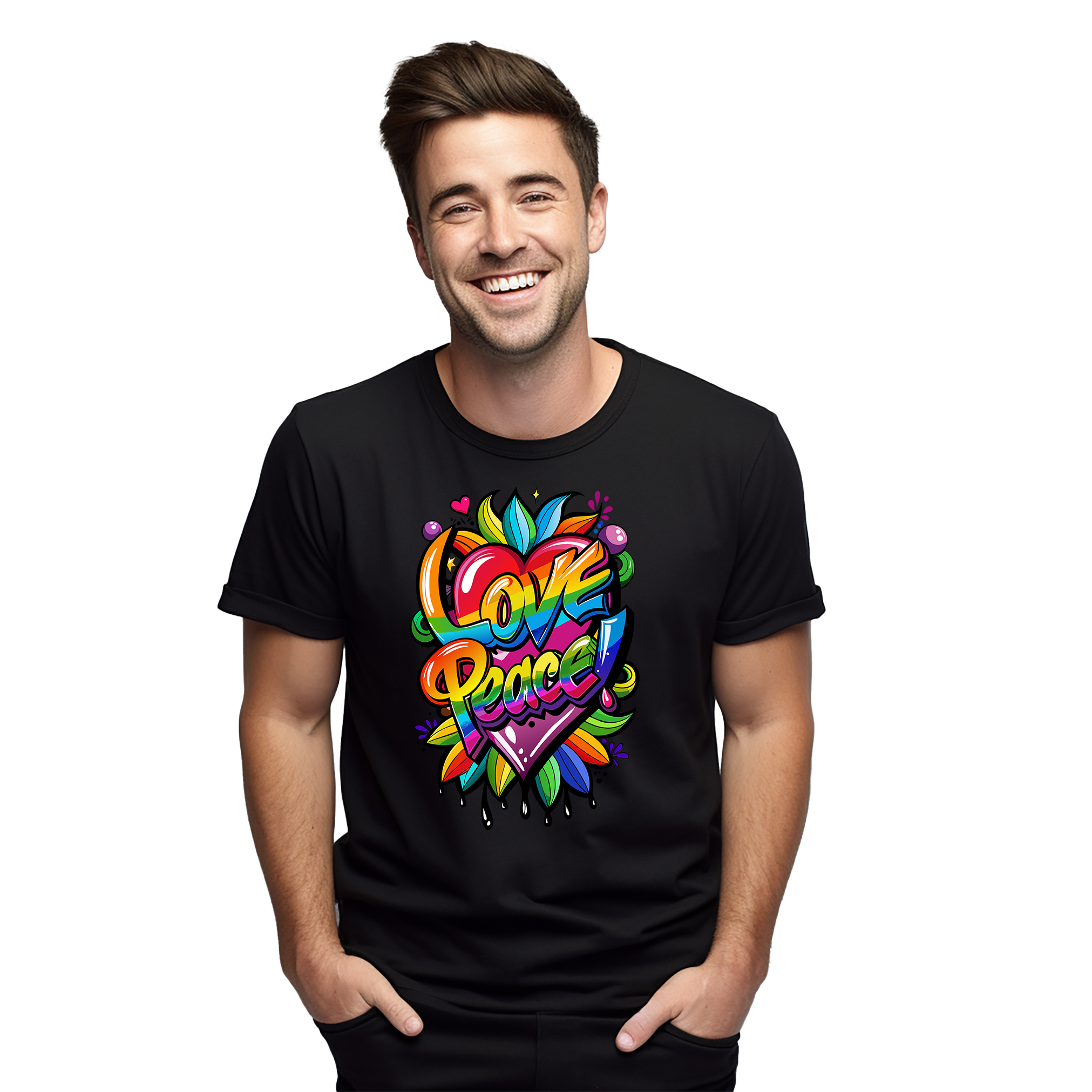 Peace, Love, and Pride_79 - Unique T-shirt for Peace-Loving Souls! Spread Love & - Picture 14 of 46