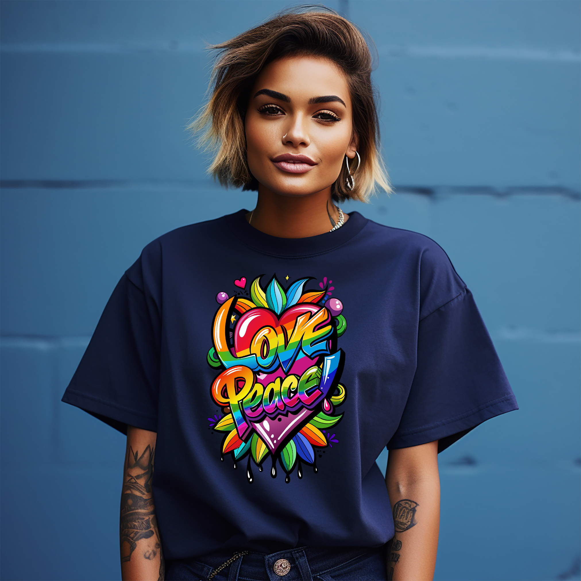 Peace, Love, and Pride_79 - Unique T-shirt for Peace-Loving Souls! Spread Love & - Picture 15 of 46