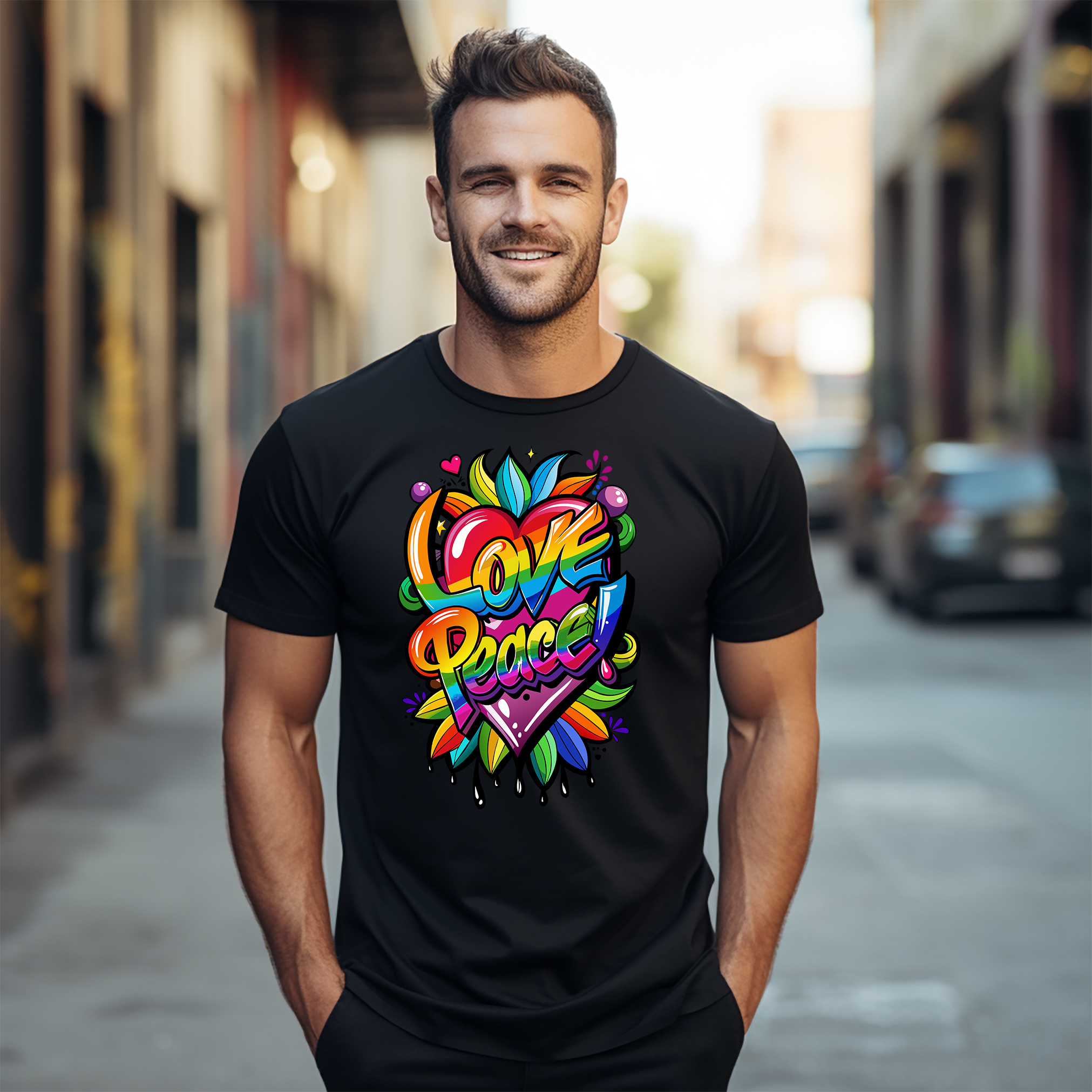 Peace, Love, and Pride_79 - Unique T-shirt for Peace-Loving Souls! Spread Love & - Picture 16 of 46