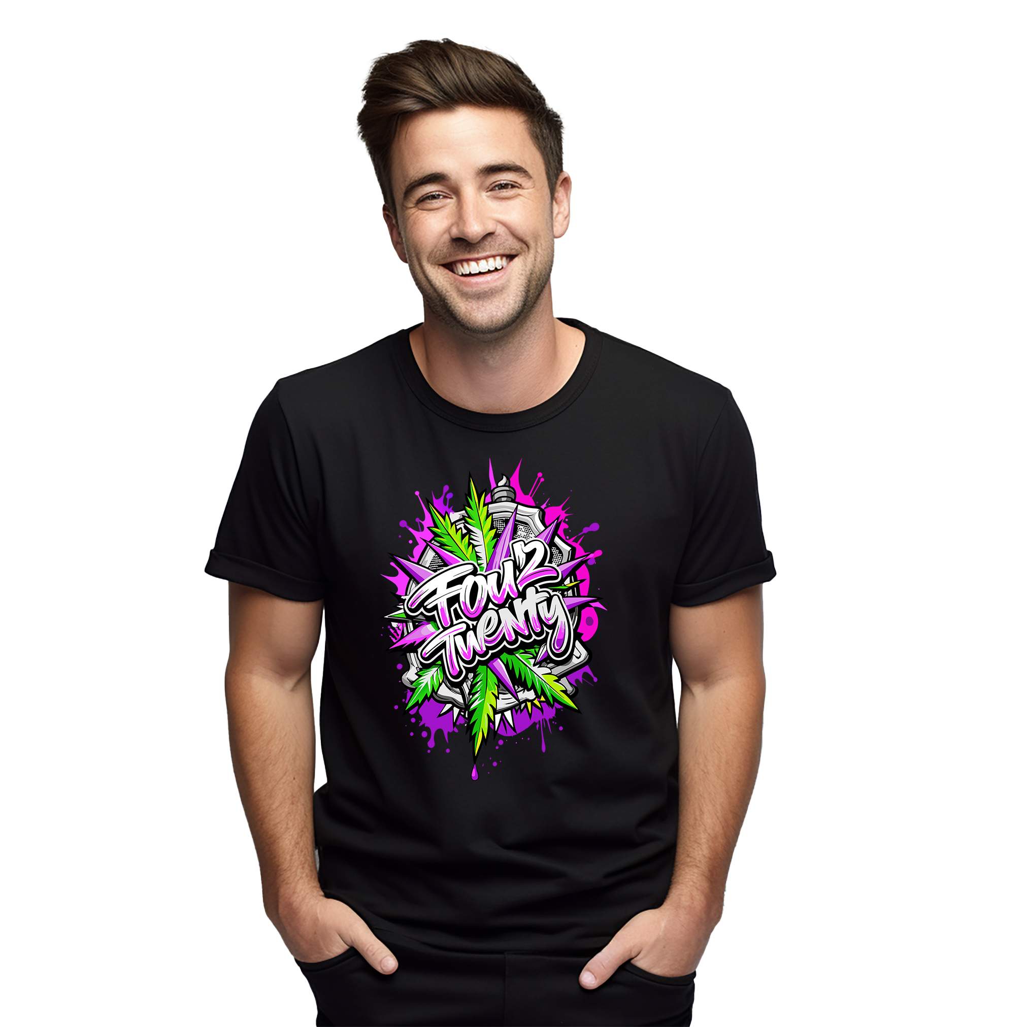 Camiseta Weed Hemp_38 - ¡Diseño High-Larious! Camiseta 100% Cáñamo, Divertida, Unisex Pri - Imagen 14 de 46