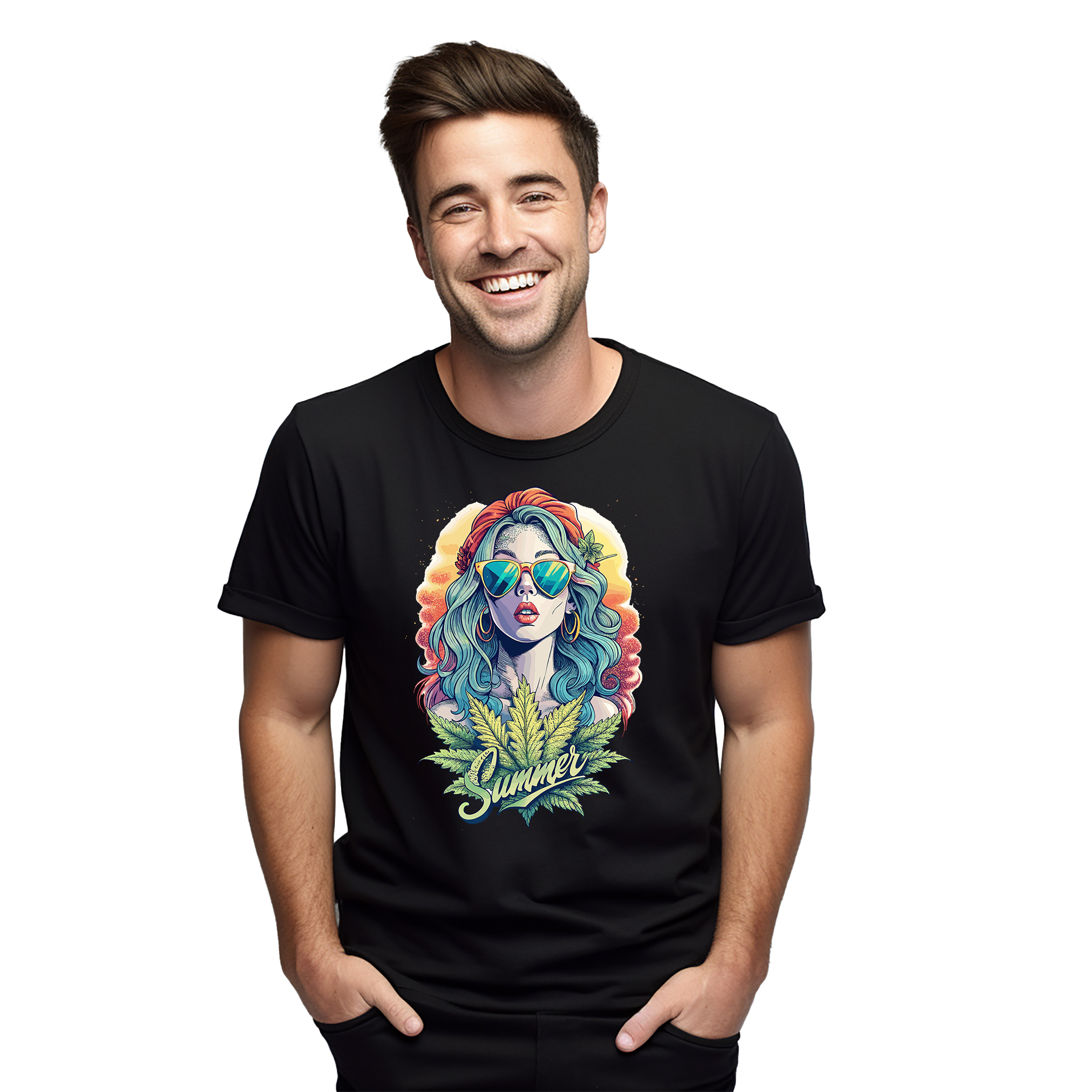 Weed Hemp_6 t-shirt - Stay lit in style! Funny design, Unisex, Perfect for chill - Picture 14 of 46