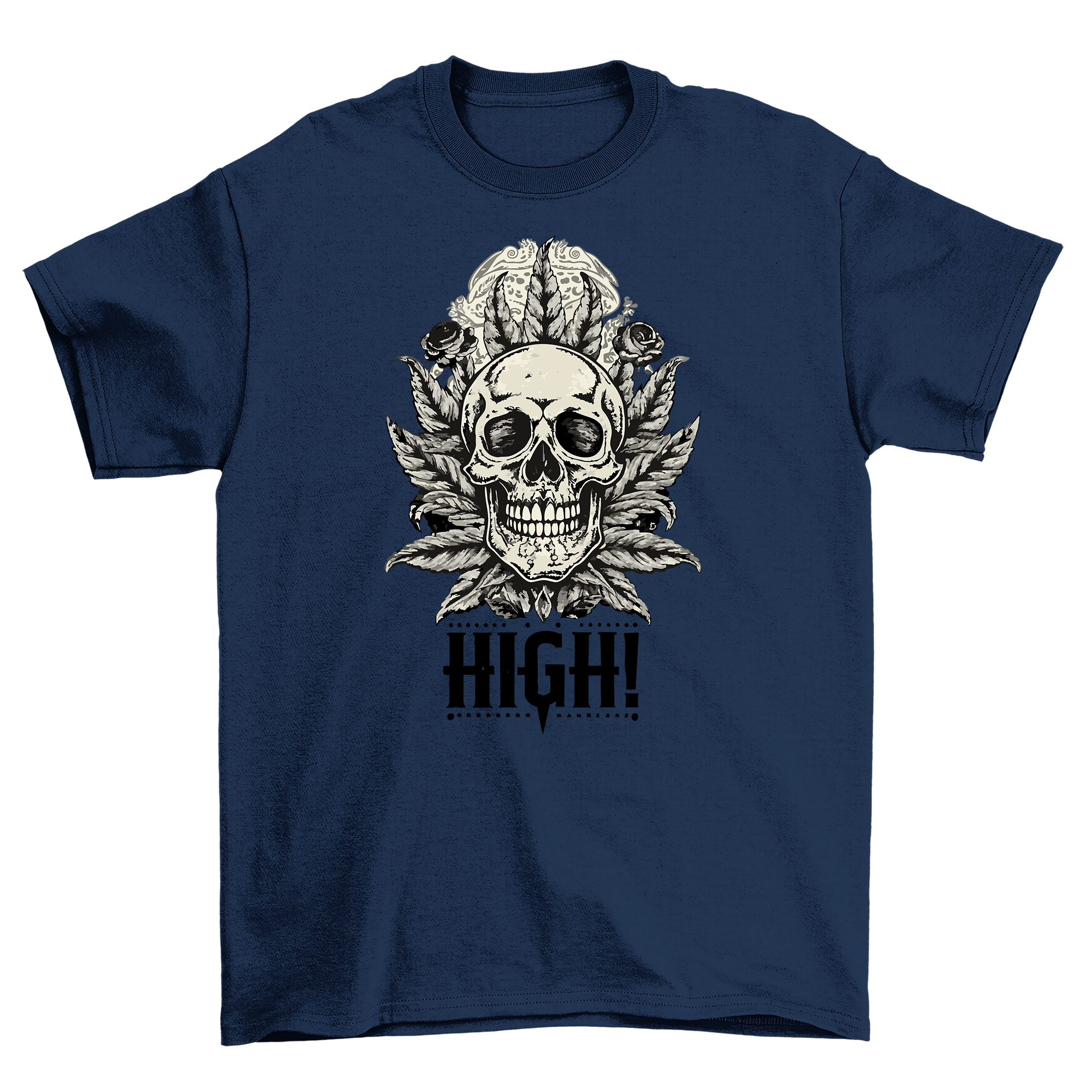 Weed Hemp_89: Camiseta Calavera y Hojas "Highway to Hemp" - Una Moda Alta y Laria - Imagen 23 de 40