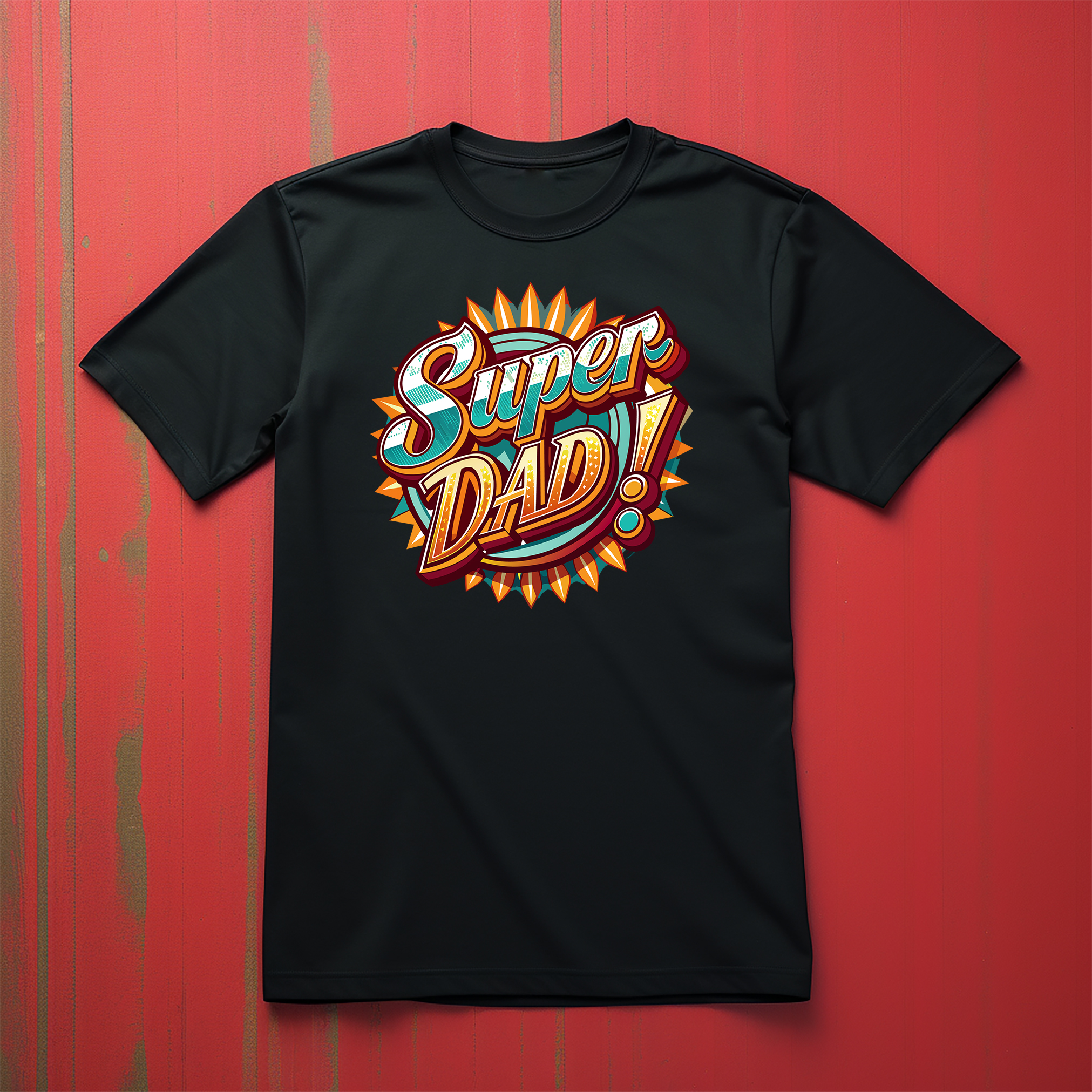 Camiseta gráfica de disco de superhéroe Super Dad - ¡Divertido regalo para el día del padre! Camiseta divertida, - Imagen 13 de 46