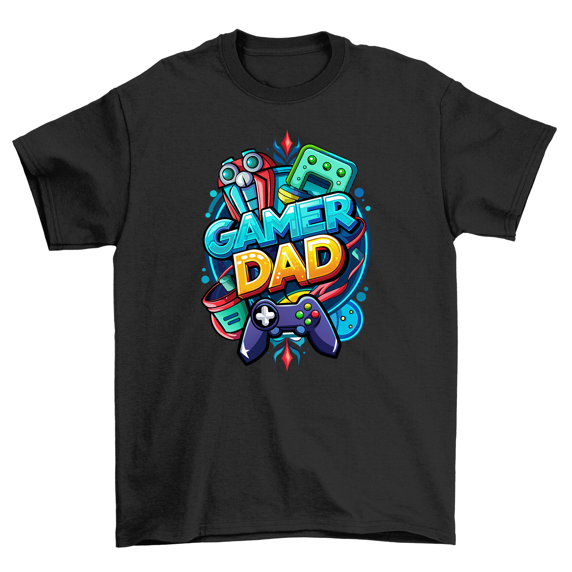 Camiseta Gamer Dad Superhéroe Controlador - ¡Impulsada por Amor y Café! Unleash you - Imagen 12 de 46