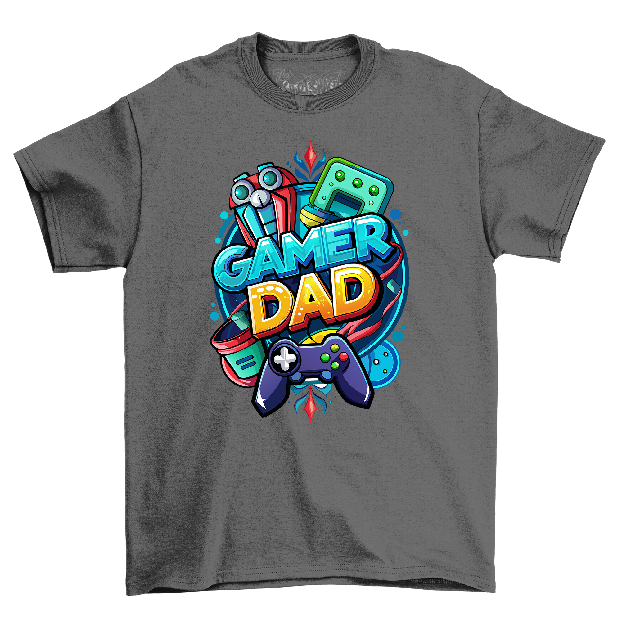Camiseta Gamer Dad Superhéroe Controlador - ¡Impulsada por Amor y Café! Unleash you - Imagen 19 de 46