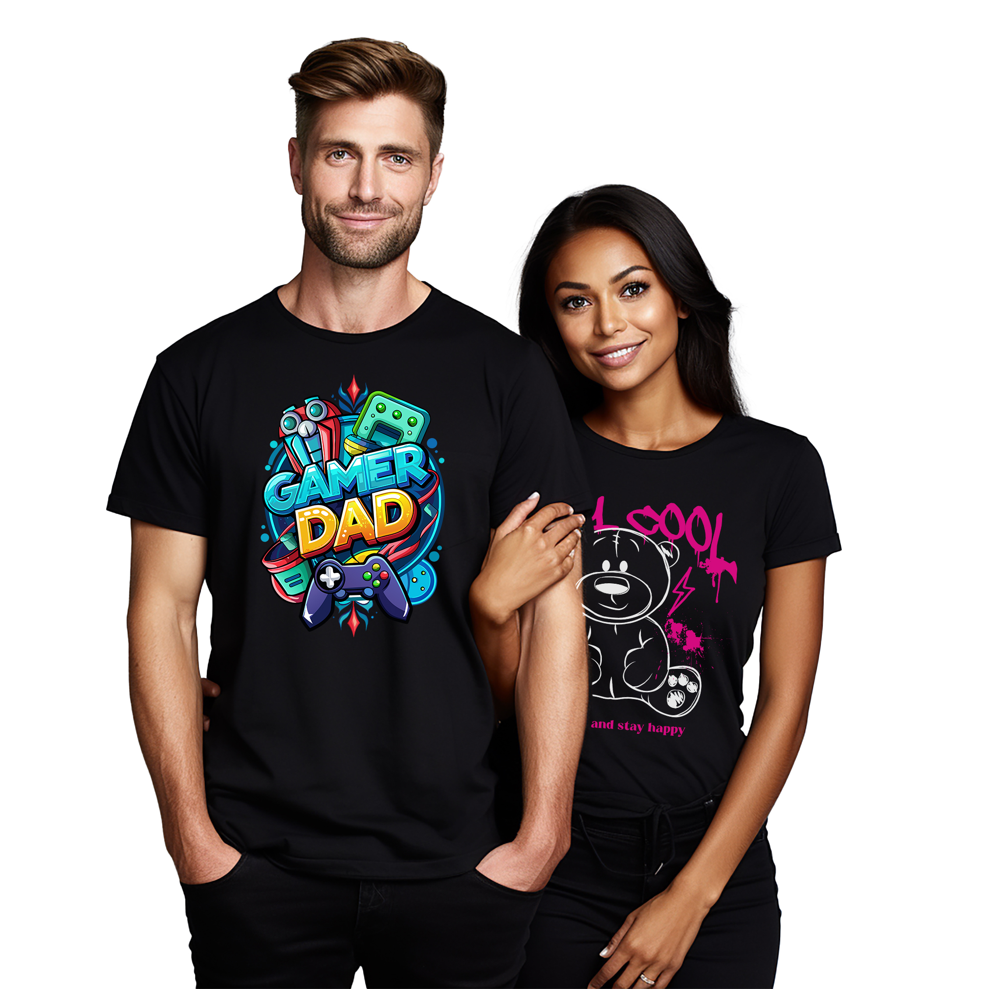 Camiseta Gamer Dad Superhéroe Controlador - ¡Impulsada por Amor y Café! Unleash you - Imagen 17 de 46