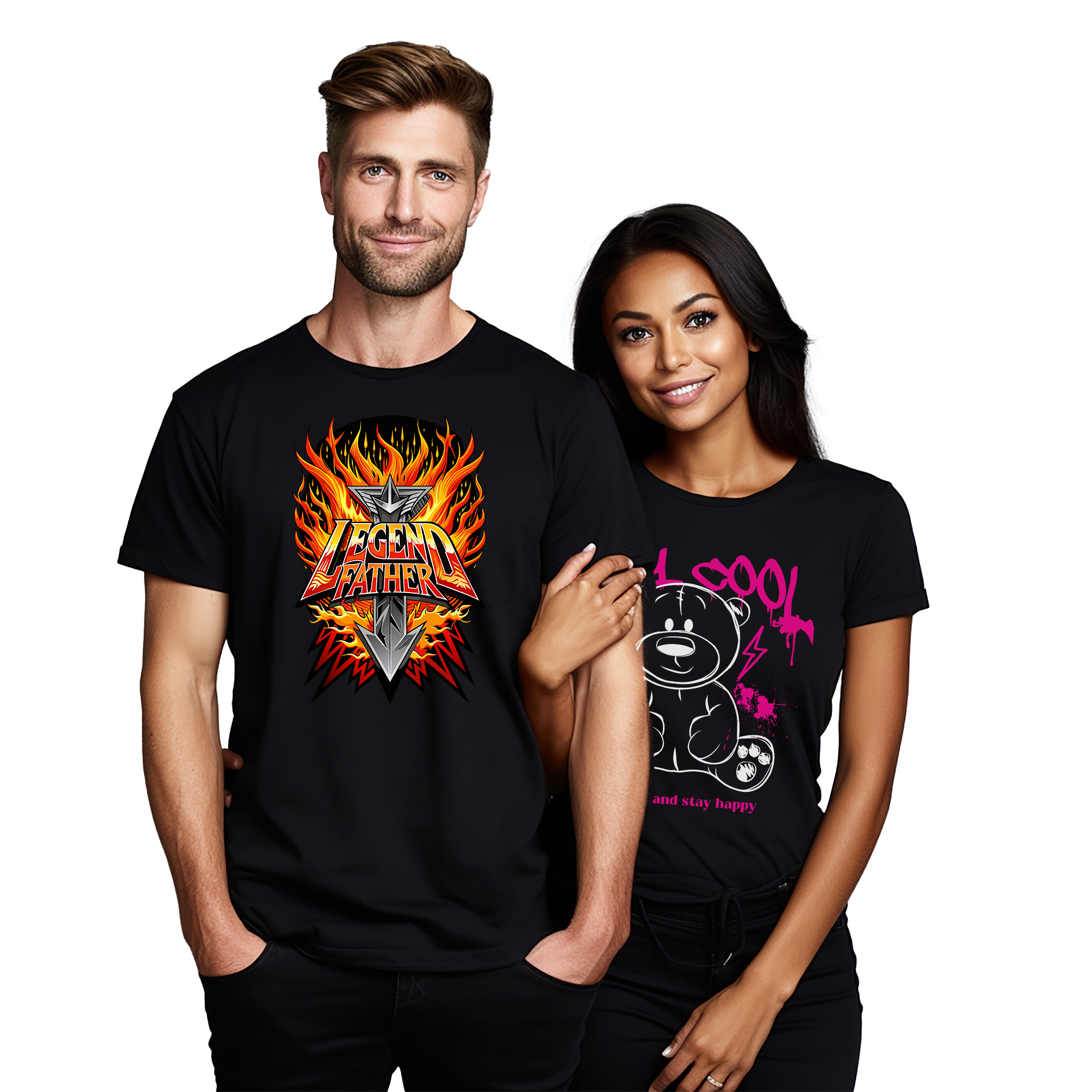 Legendärer Vater Papa Flammen T-Shirt - Entzünde Lachen und Liebe mit diesem lustigen T - Bild 17 von 46