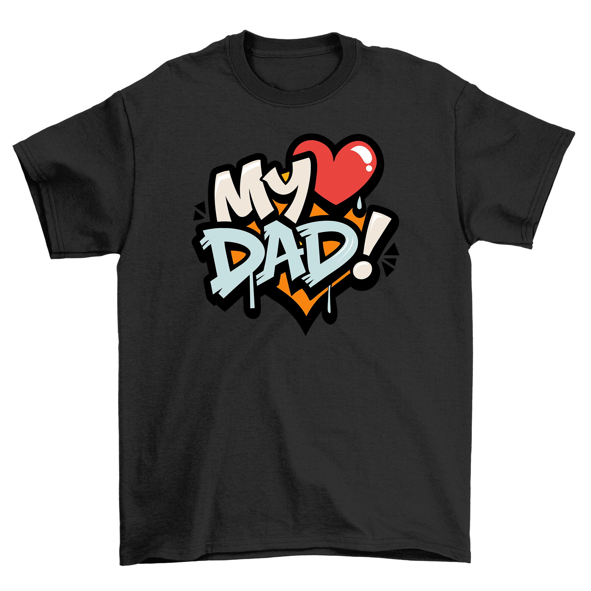 Camiseta "My Heart Dad" Día del Padre - ¡Sentida e Hilarante! 100 % algodón, Unis - Imagen 12 de 46