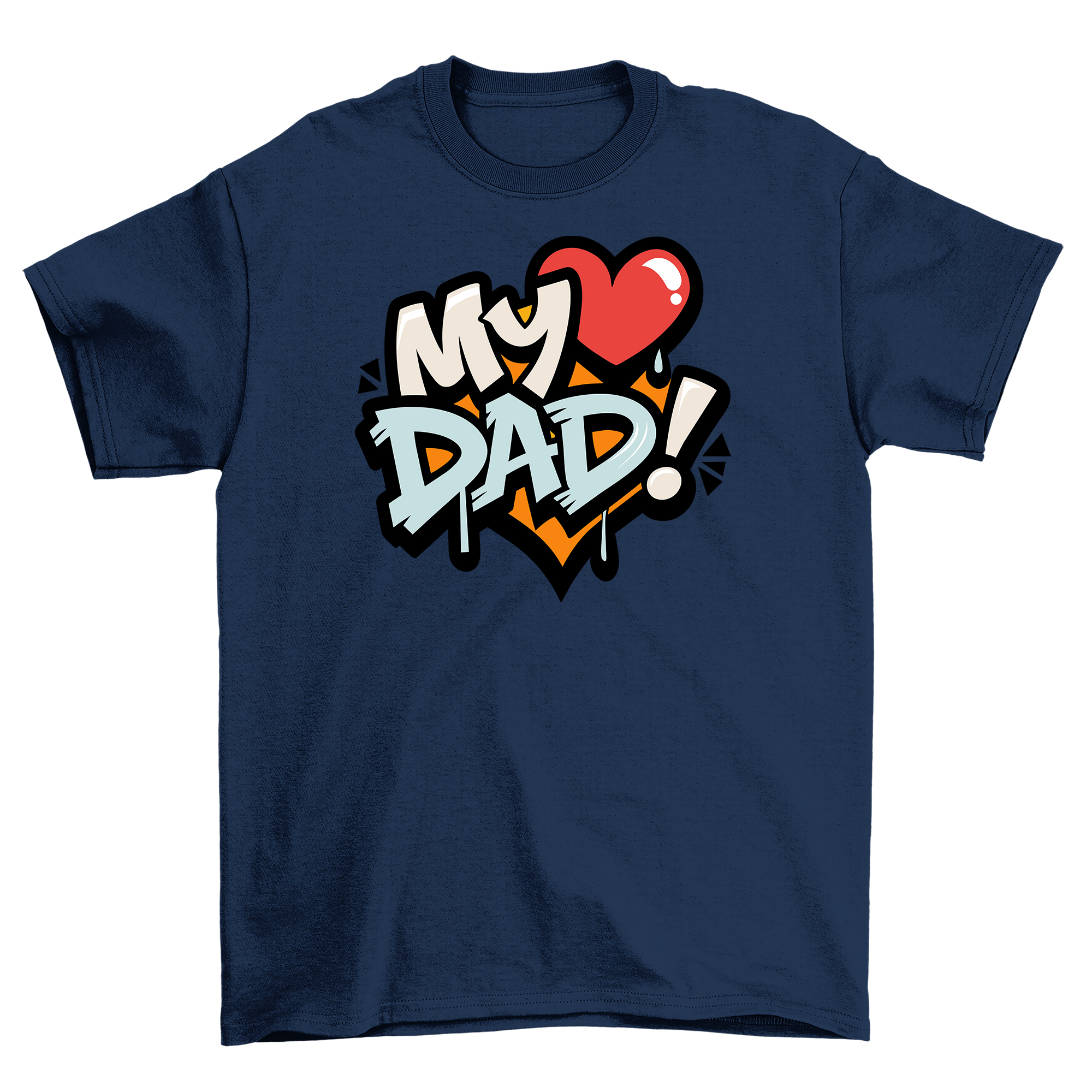 Camiseta "My Heart Dad" Día del Padre - ¡Sentida e Hilarante! 100 % algodón, Unis - Imagen 26 de 46