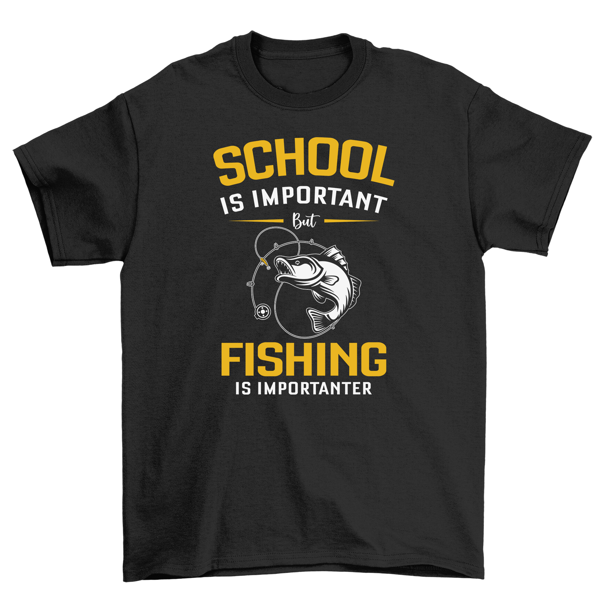 "Schule vs. Angeln - Das ultimative Dilemma " lustiges T-Shirt mit Schule & Angeln - Bild 12 von 46