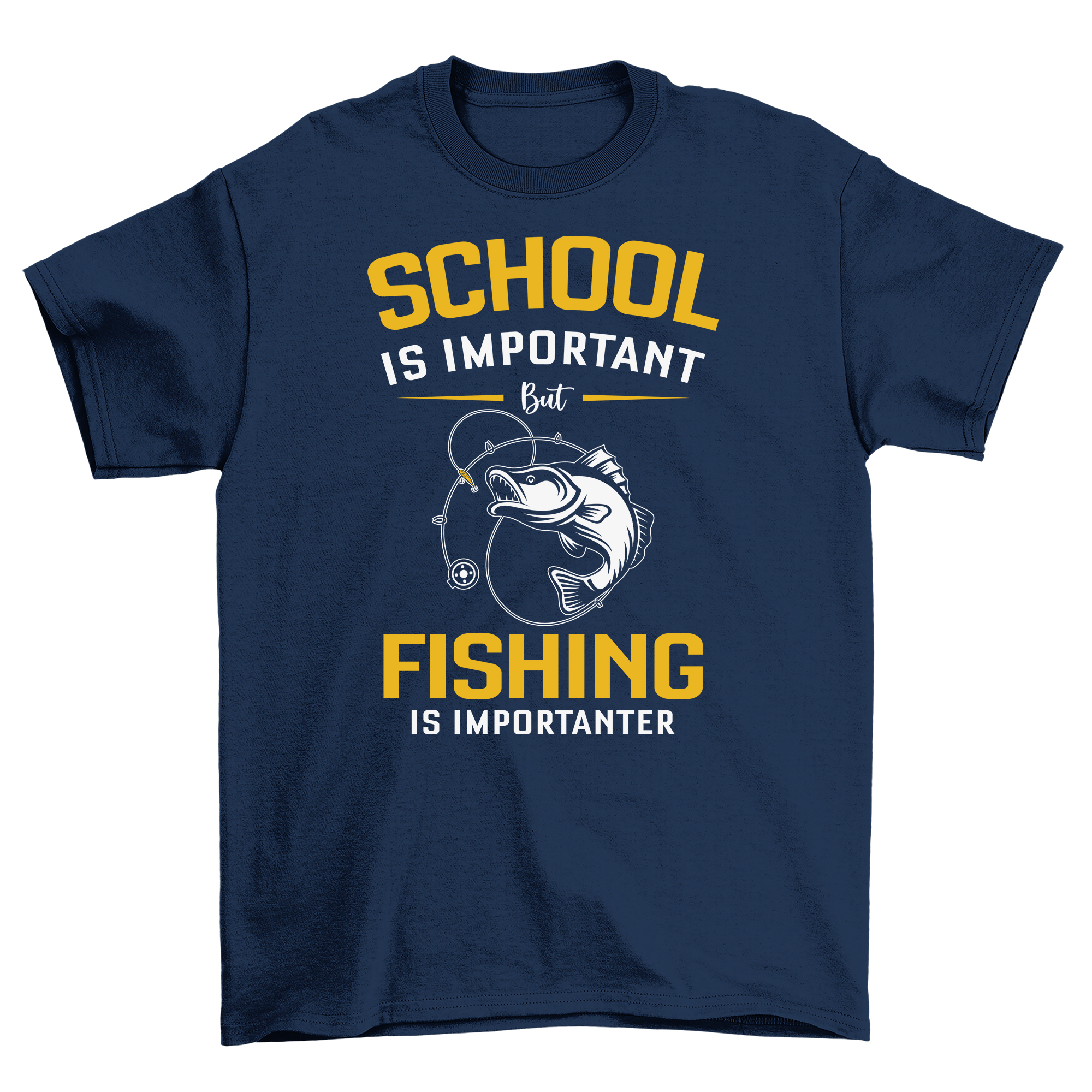 "Schule vs. Angeln - Das ultimative Dilemma " lustiges T-Shirt mit Schule & Angeln - Bild 26 von 46