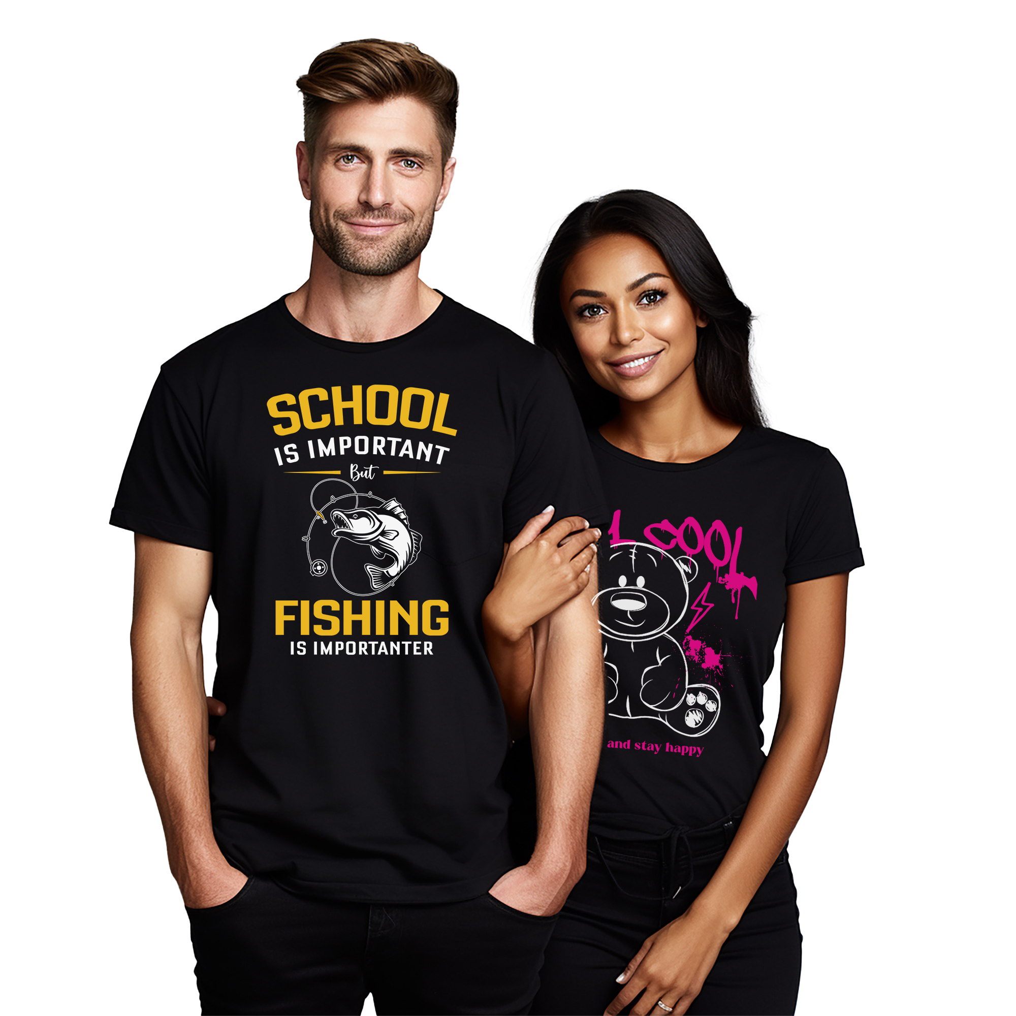 "Schule vs. Angeln - Das ultimative Dilemma " lustiges T-Shirt mit Schule & Angeln - Bild 17 von 46