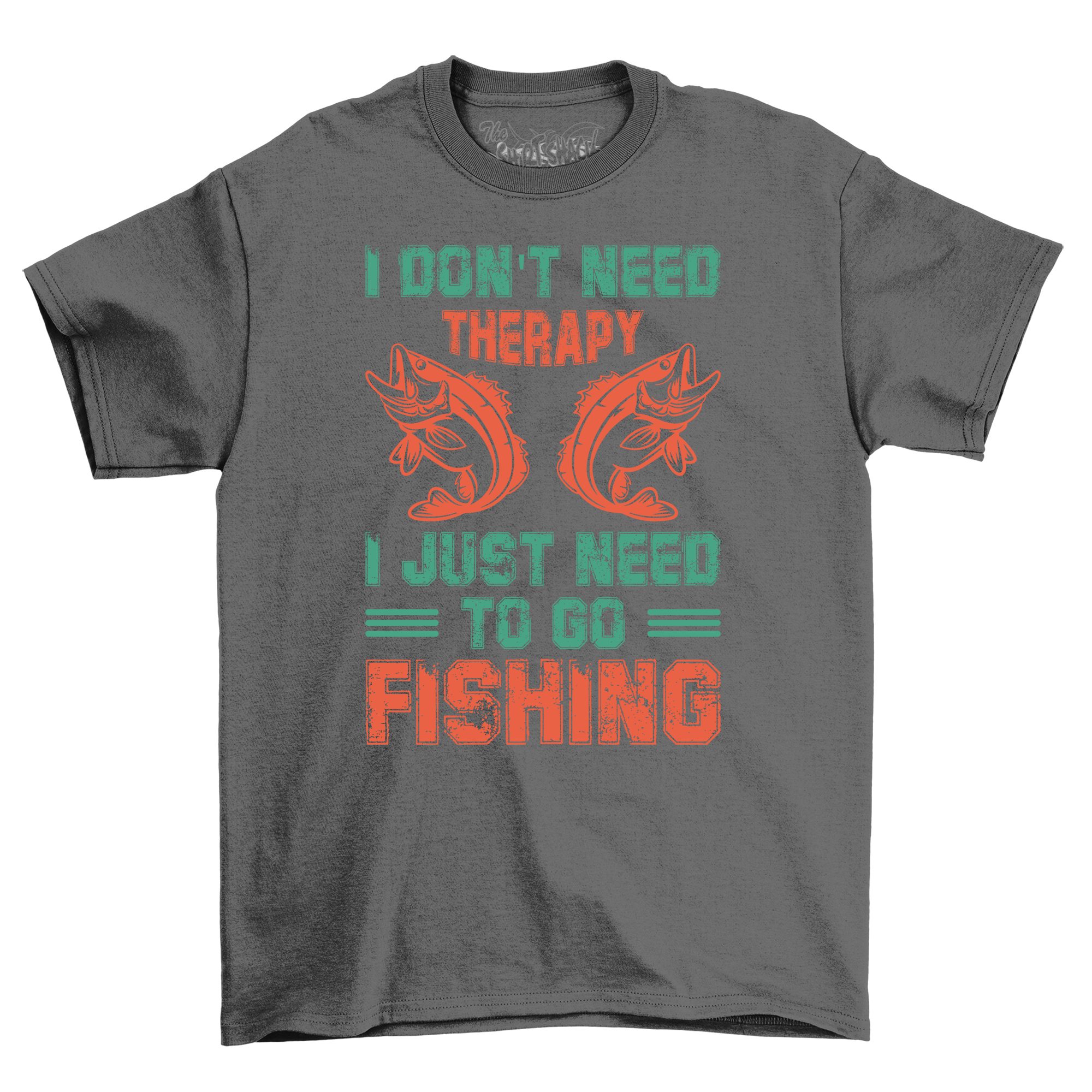 "Solo 32 - ¡No se necesita terapia, solo pesca!" Divertida camiseta de pesca, 100% algodón, - Imagen 19 de 46