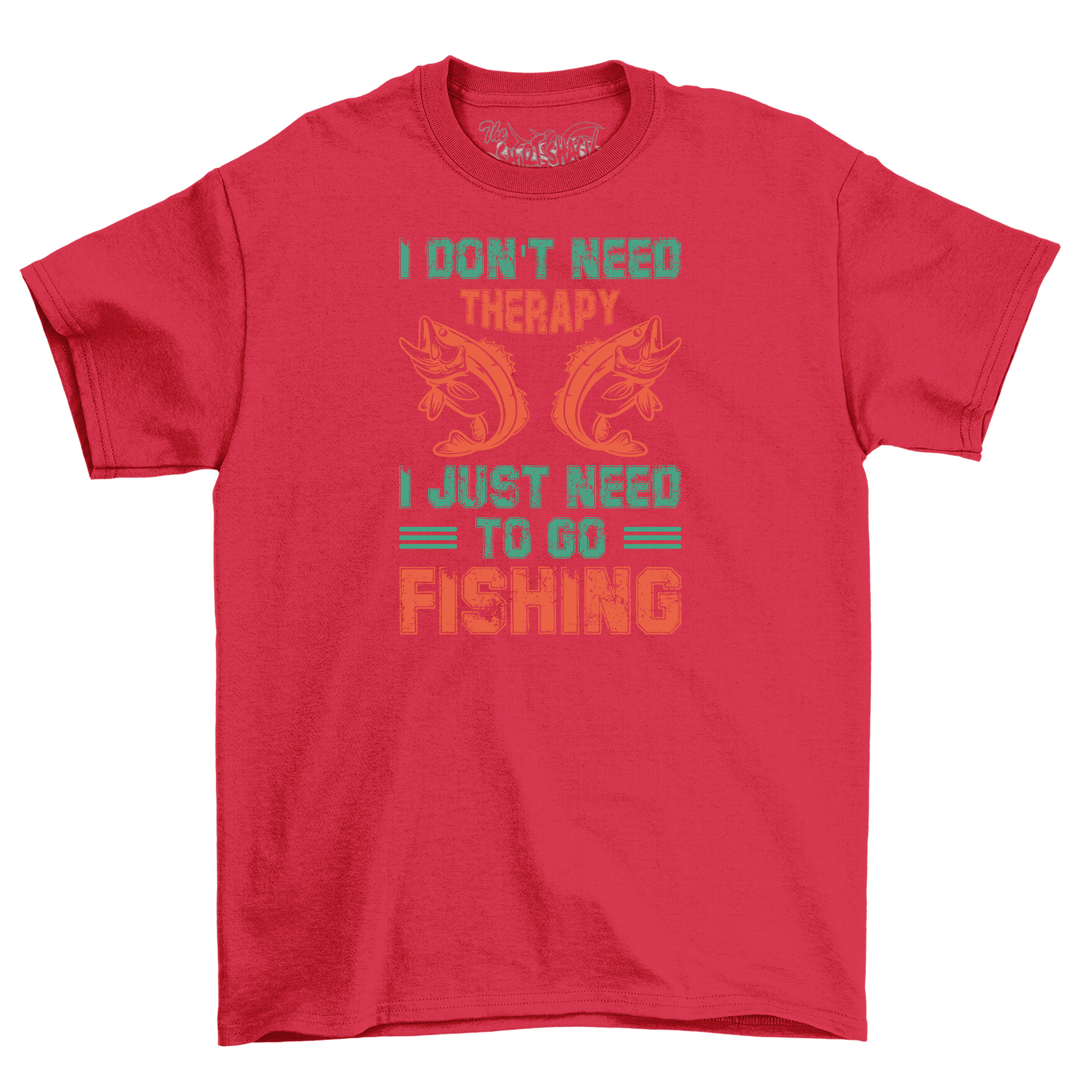 "Solo 32 - ¡No se necesita terapia, solo pesca!" Divertida camiseta de pesca, 100% algodón, - Imagen 33 de 46