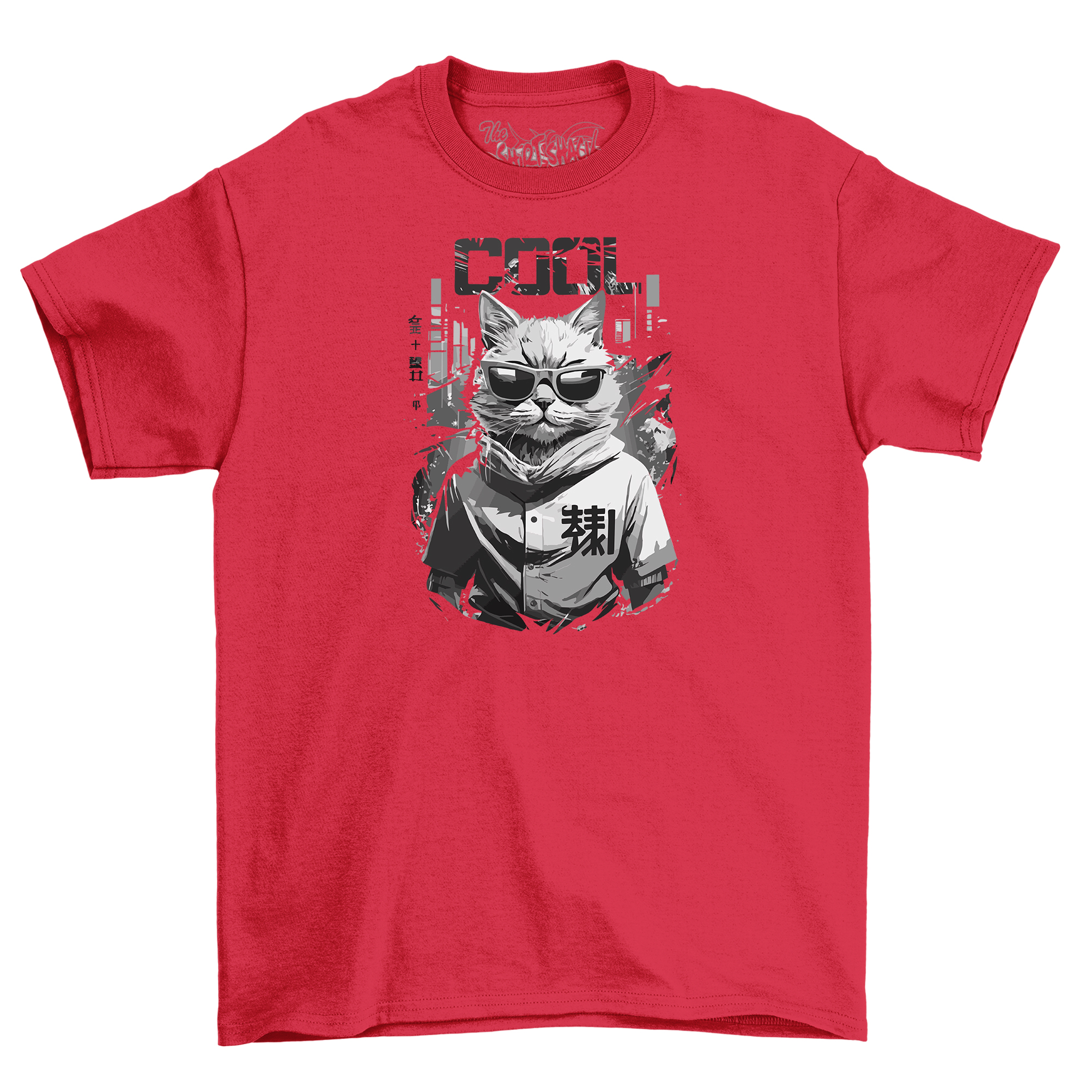 Cool Tokio Cat Camiseta Anime - Ronroneo - ¡Perfectamente Genial! Camiseta divertida con un gato en un sombrero D - Imagen 33 de 46
