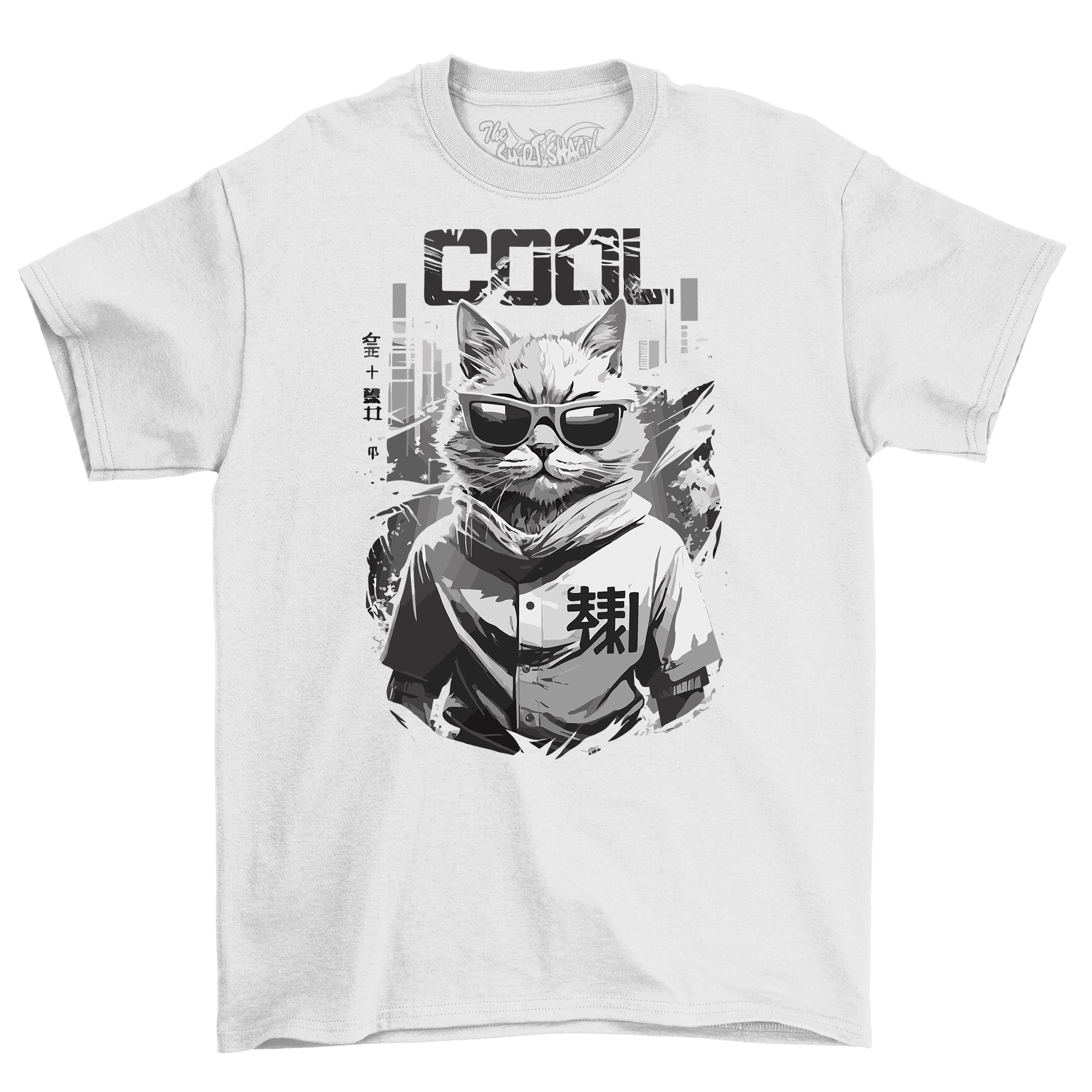 Cool Tokio Cat Camiseta Anime - Ronroneo - ¡Perfectamente Genial! Camiseta divertida con un gato en un sombrero D - Imagen 40 de 46