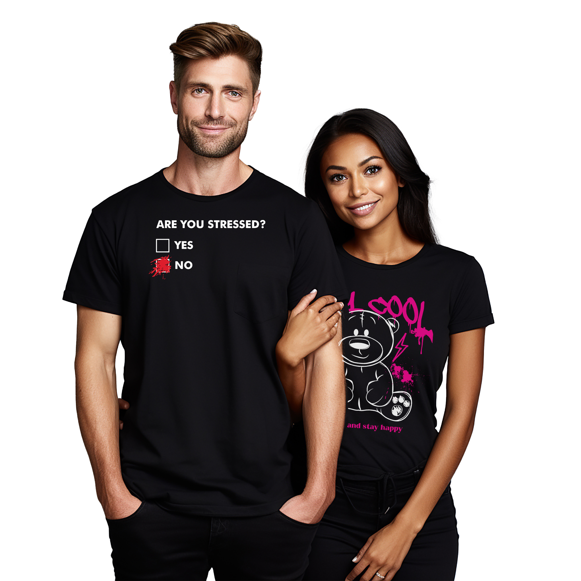 "¿Estás estresado?" Camiseta Divertida - 100% Algodón, Diseño Unisex. Perfecto para letrero - Imagen 17 de 46