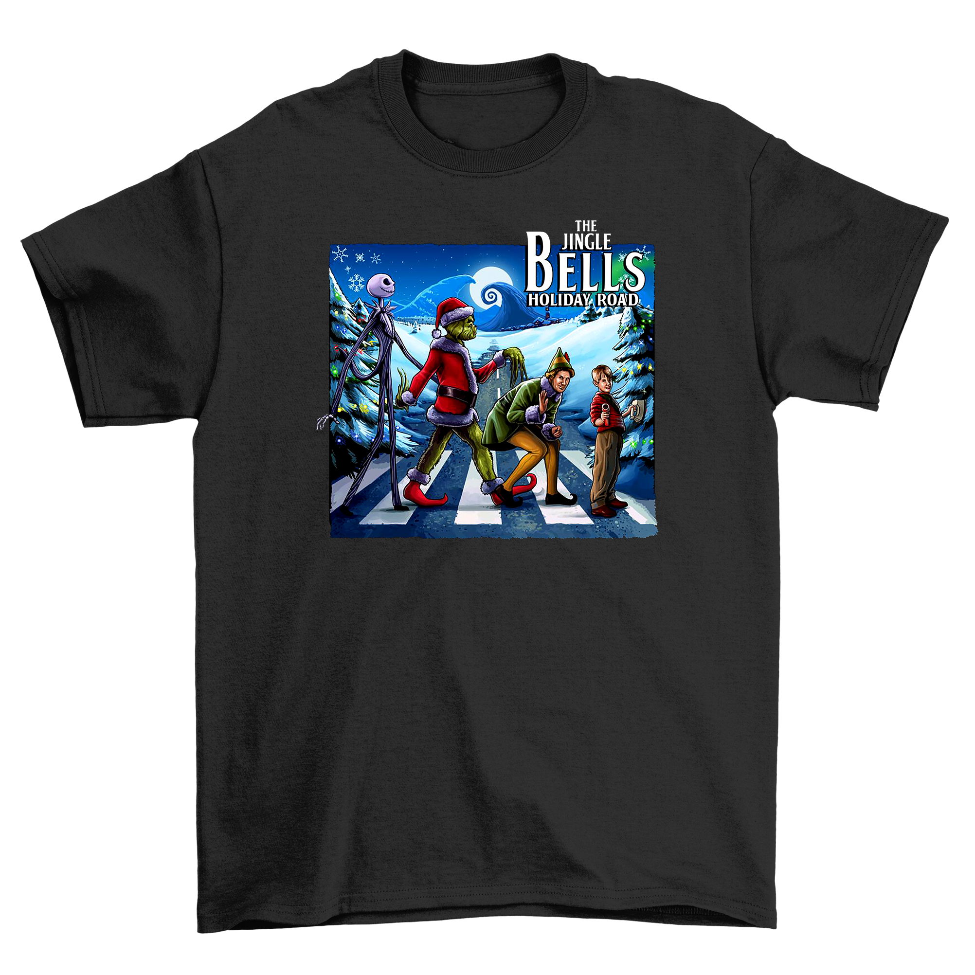 Jingle Bell Road T-Shirt - Beatlemania meets Christmas Cheer! Lustiges Unisex Design - Bild 12 von 46
