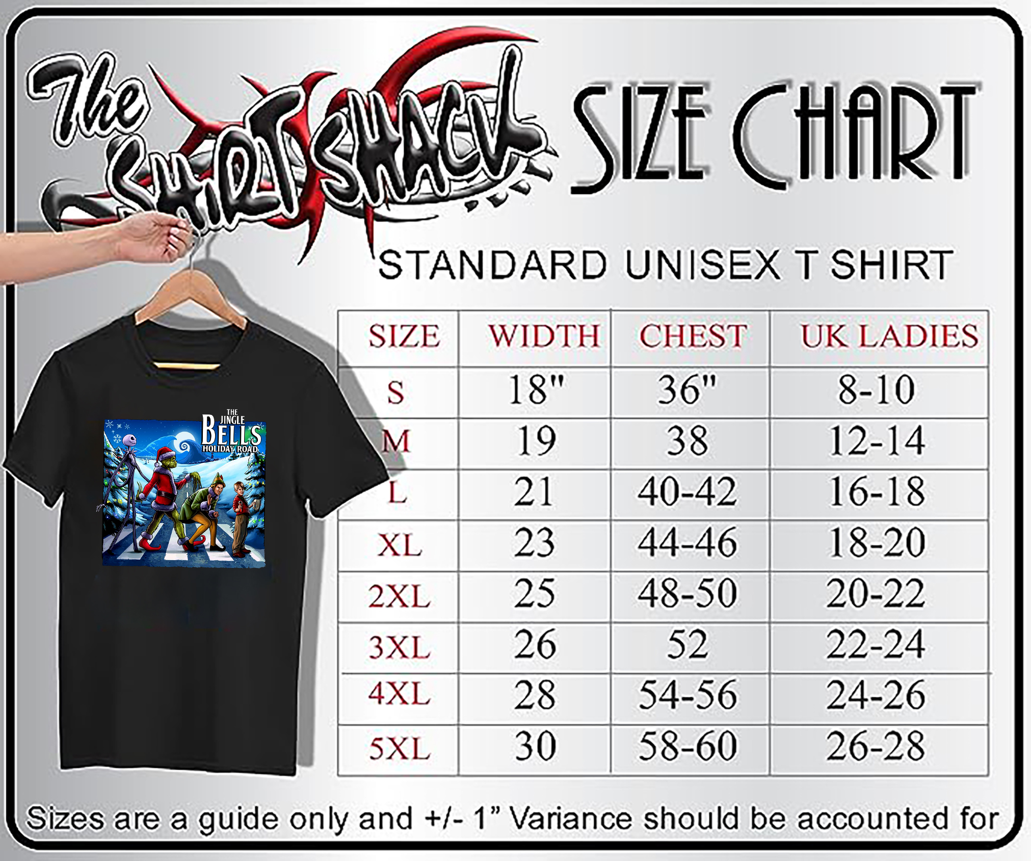 Jingle Bell Road T-Shirt - Beatlemania meets Christmas Cheer! Lustiges Unisex Design - Bild 18 von 46