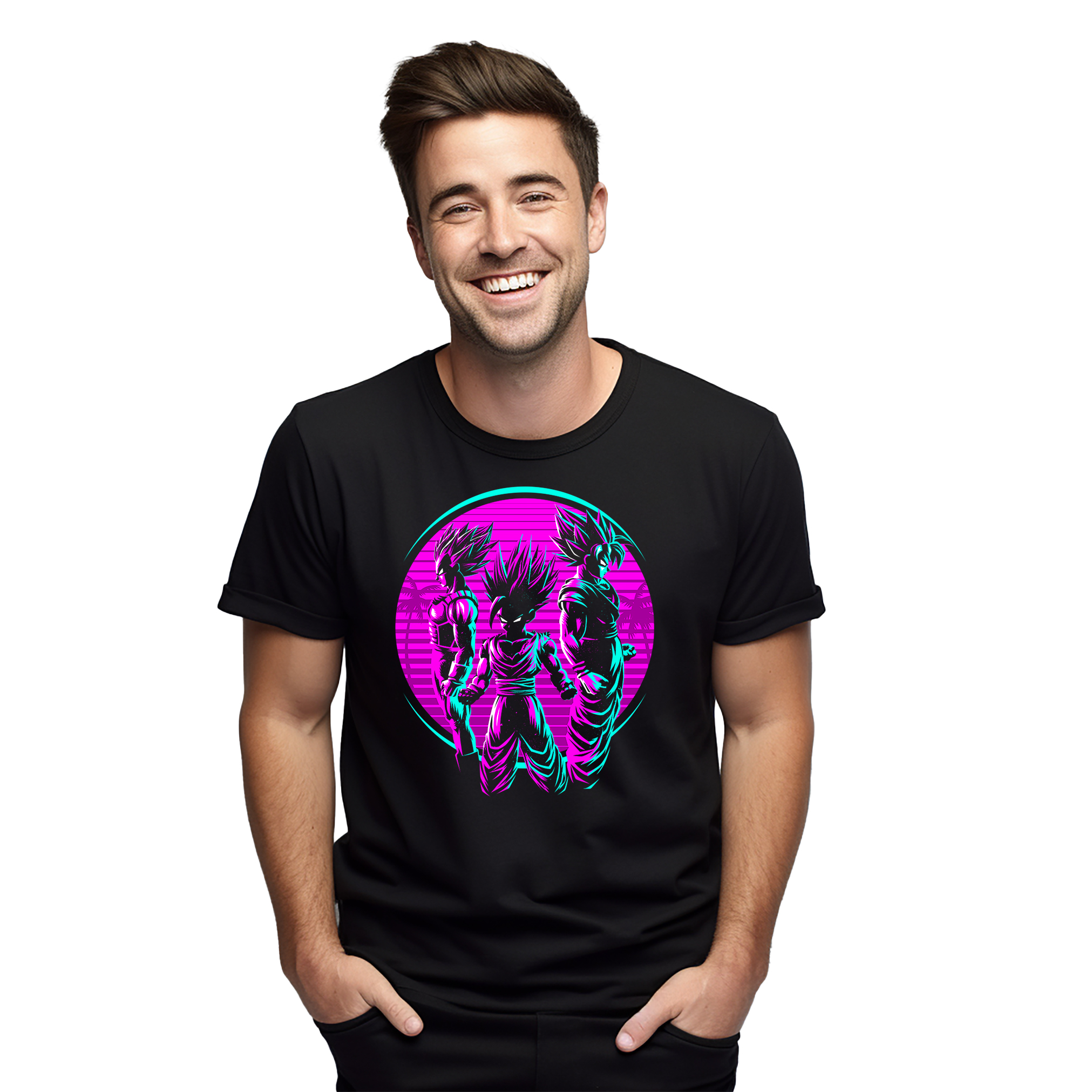 Camiseta Retro Saiyajin - ¡Encendido con Estilo! Divertida camiseta DBZ, diseño estampado unisex. - Imagen 14 de 46