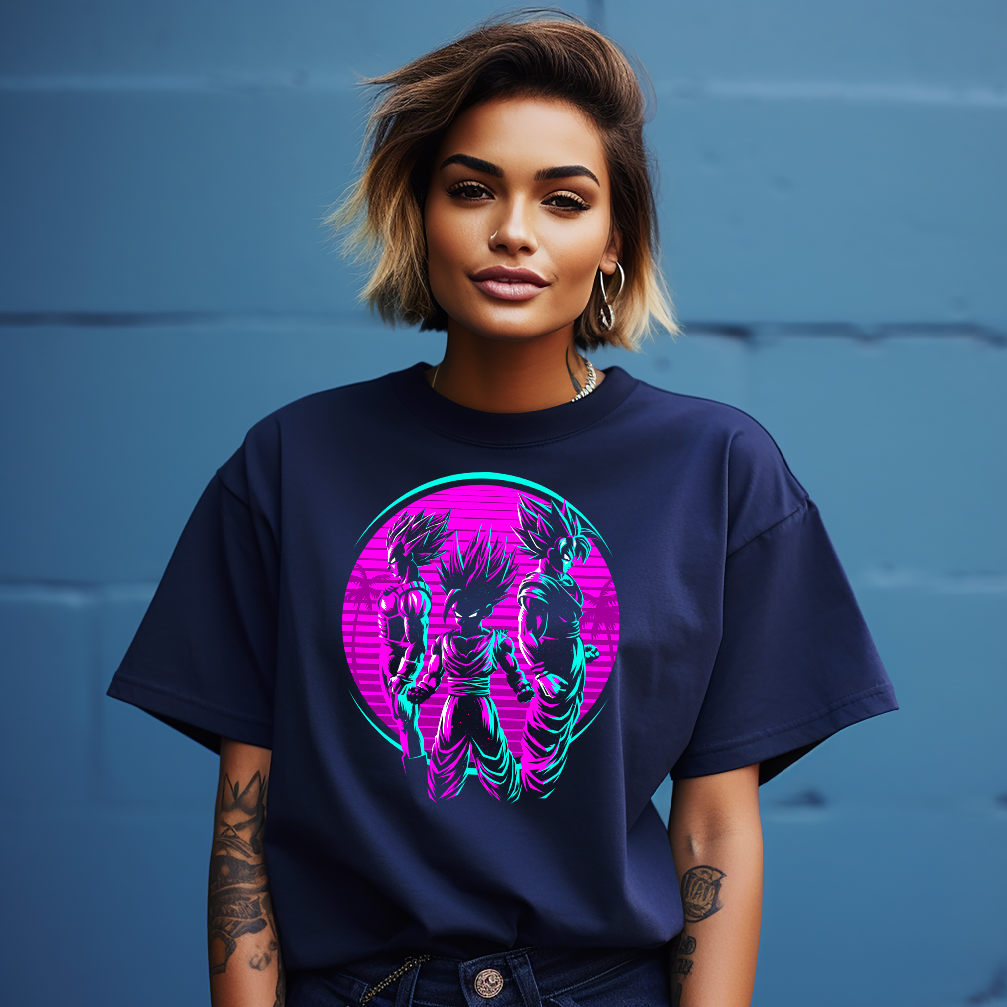 Camiseta Retro Saiyajin - ¡Encendido con Estilo! Divertida camiseta DBZ, diseño estampado unisex. - Imagen 15 de 46