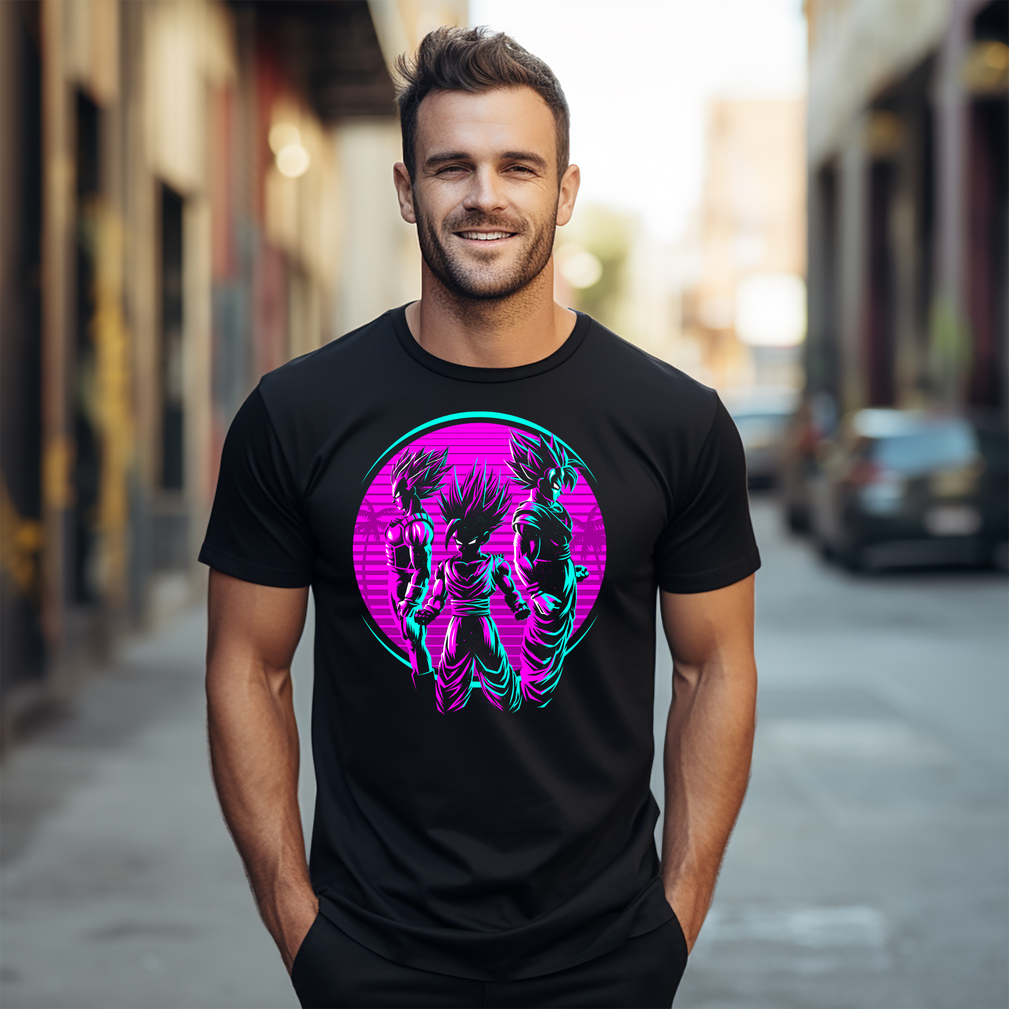 Camiseta Retro Saiyajin - ¡Encendido con Estilo! Divertida camiseta DBZ, diseño estampado unisex. - Imagen 16 de 46