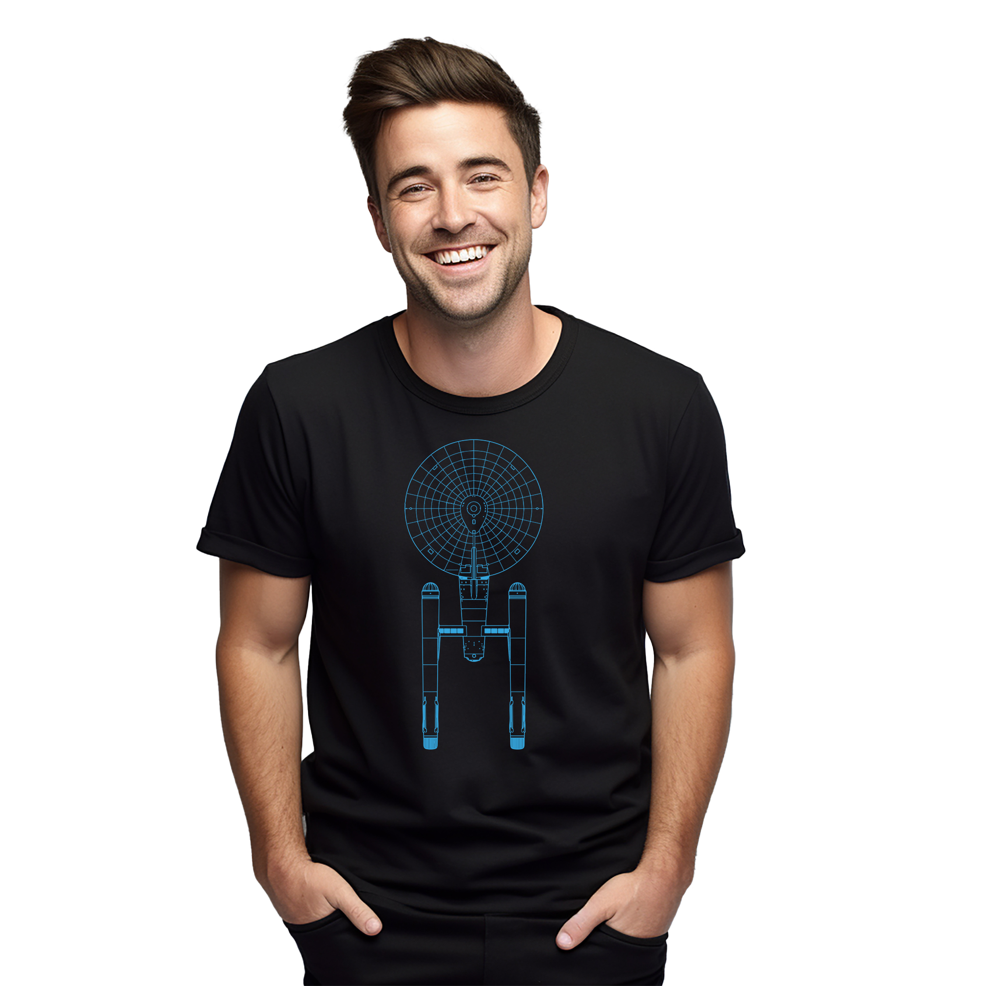 Constitution Class Ship T-shirt - Engage in Style with this Funny Tee! - Picture 14 of 46