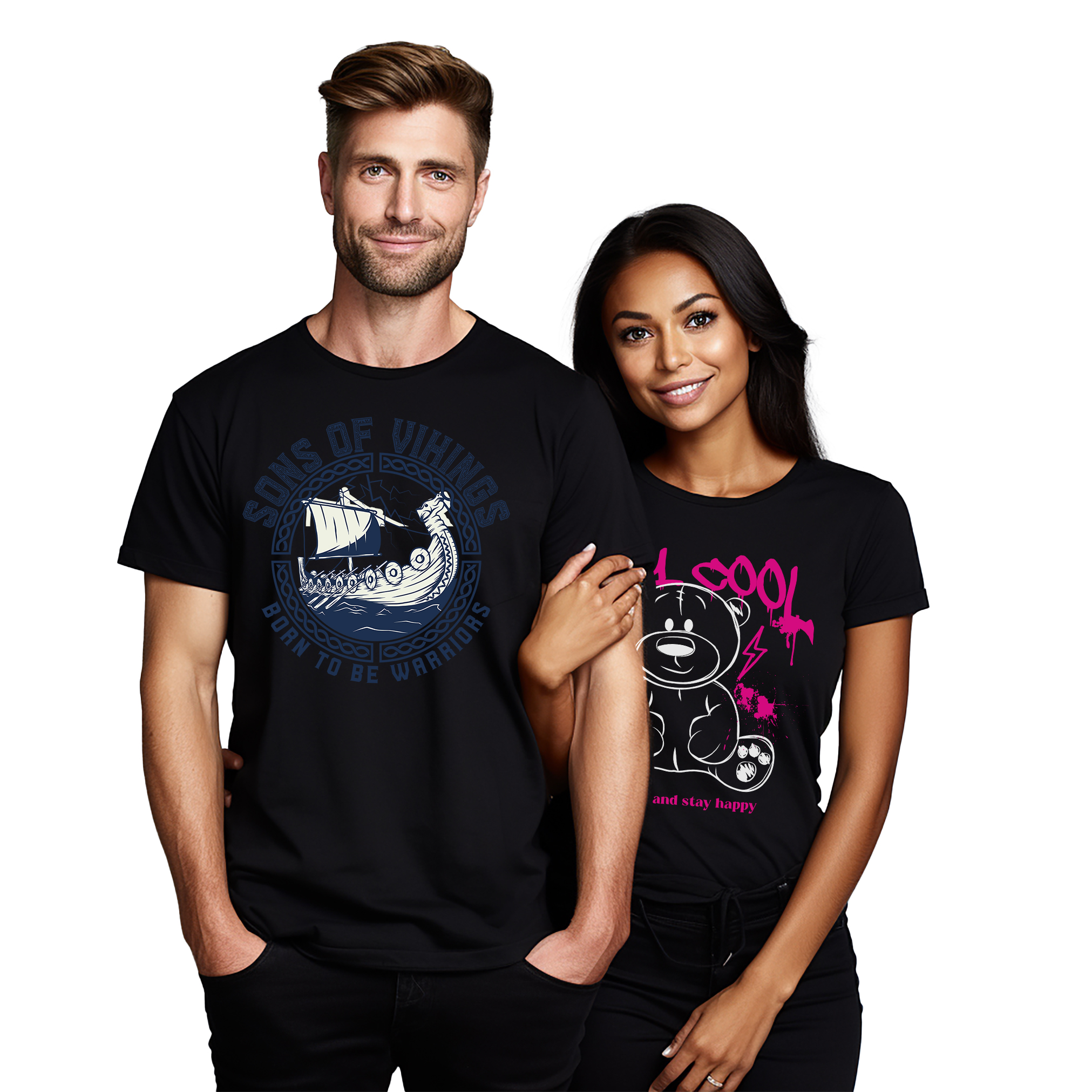 T-Shirt "Sons Of Vikings Born Warriors" Wikingerschiff - lustig & wild! Unleash - Bild 16 von 38