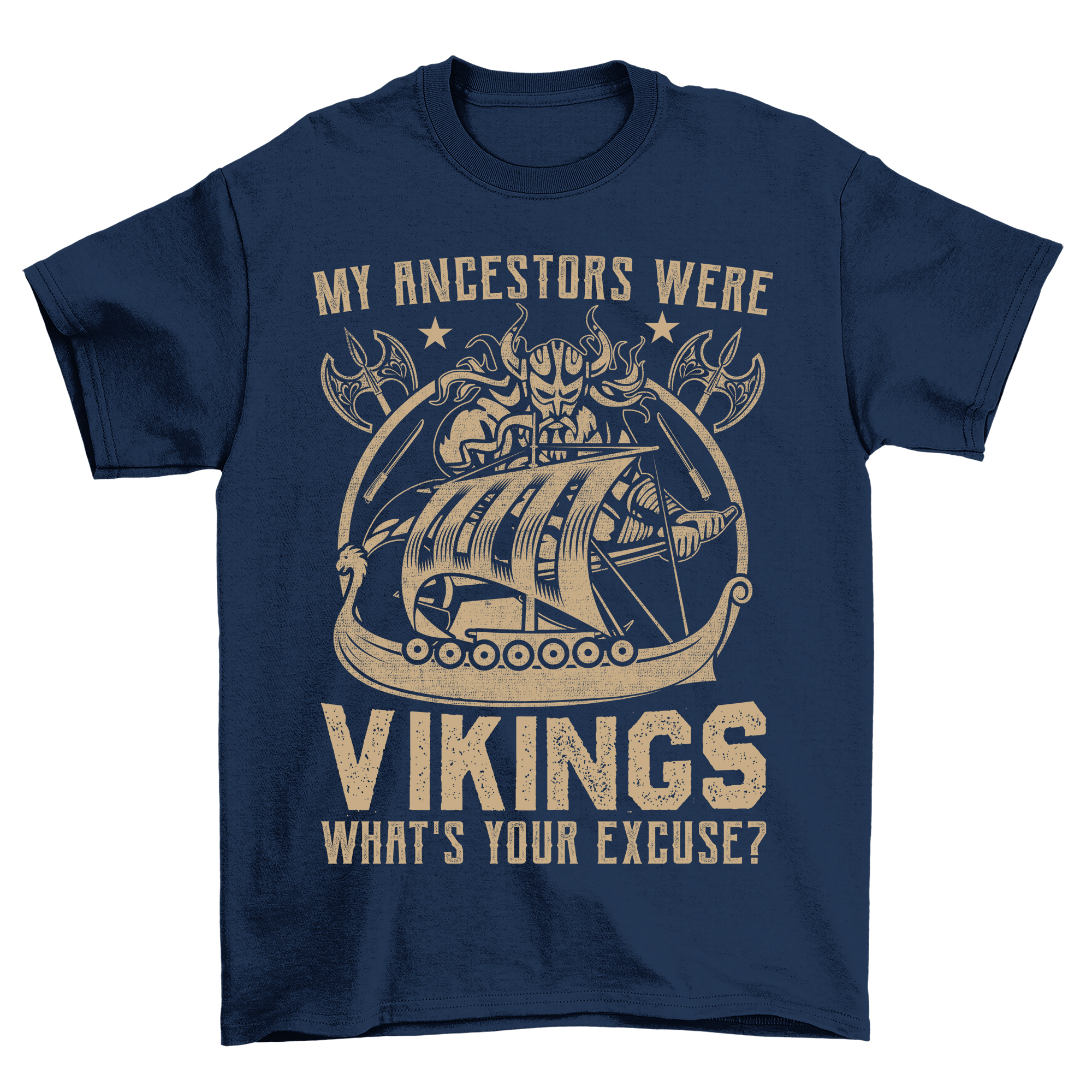 Lustiges T-Shirt "My Ancestors Were Vikings" - 100% Baumwolle, Unisex Design. Embrace Yo - Bild 25 von 38