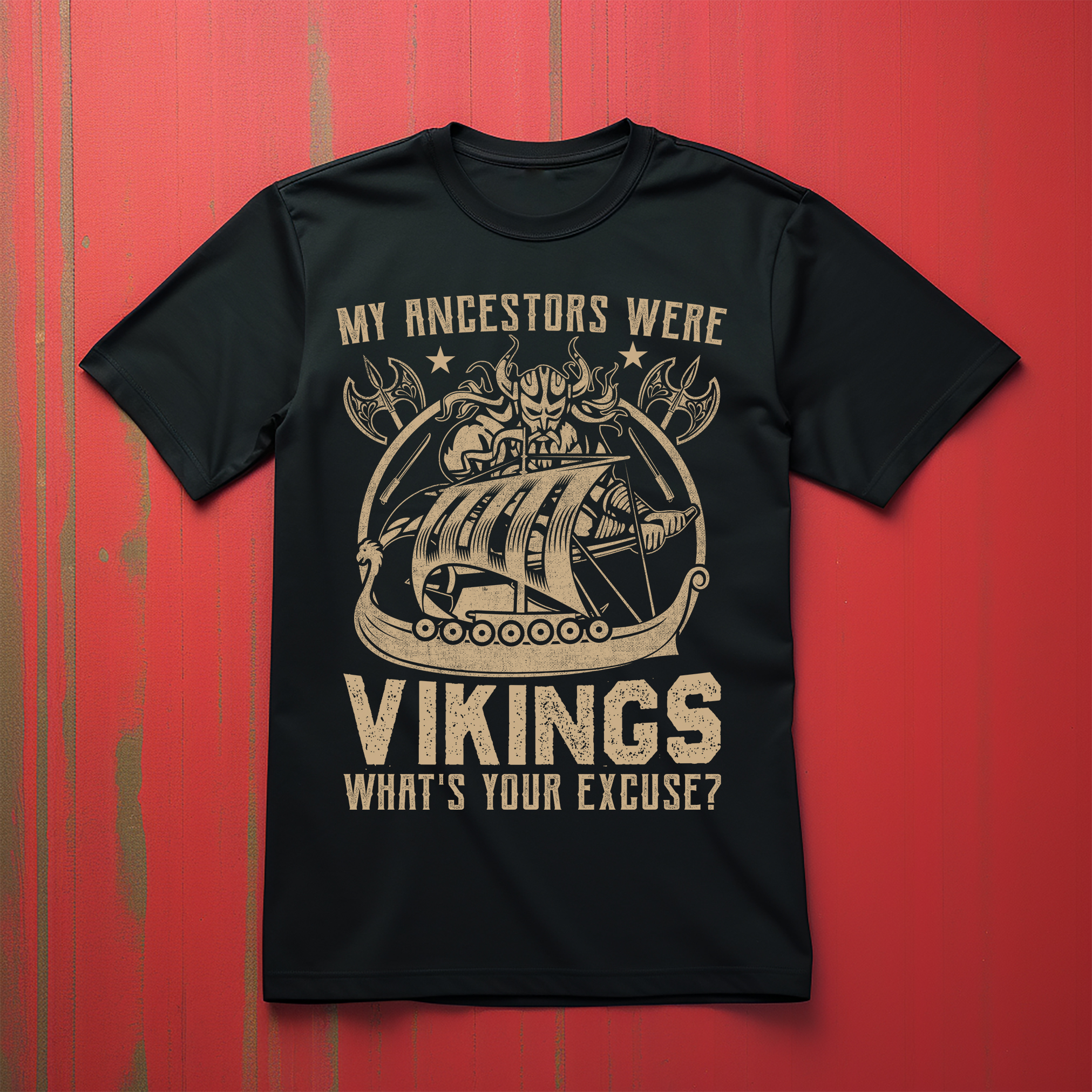Lustiges T-Shirt "My Ancestors Were Vikings" - 100% Baumwolle, Unisex Design. Embrace Yo - Bild 12 von 38