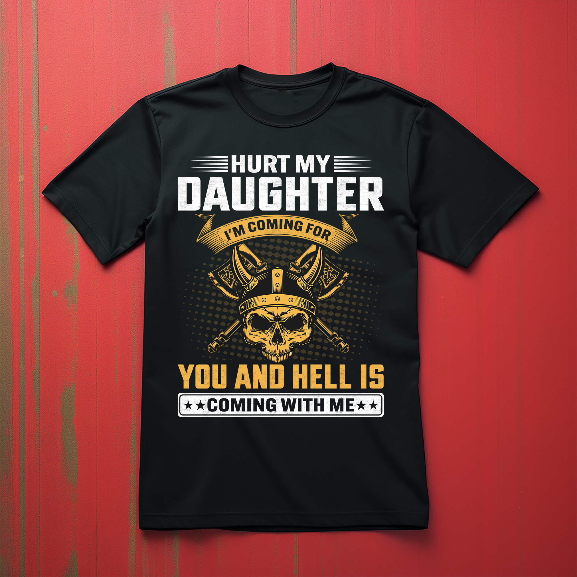 Camiseta protectora de papá "Hurt My Daughter I'm Coming" - Divertida señal de advertencia para Da - Imagen 12 de 38