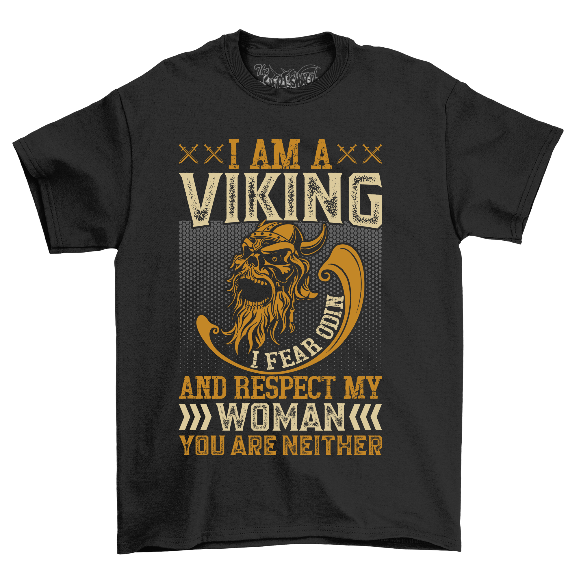 Lustiges Wikinger-T-Shirt "Ich bin ein Wikinger, ich fürchte Odin und respektiere meine Königin". Ideal f - Bild 11 von 38