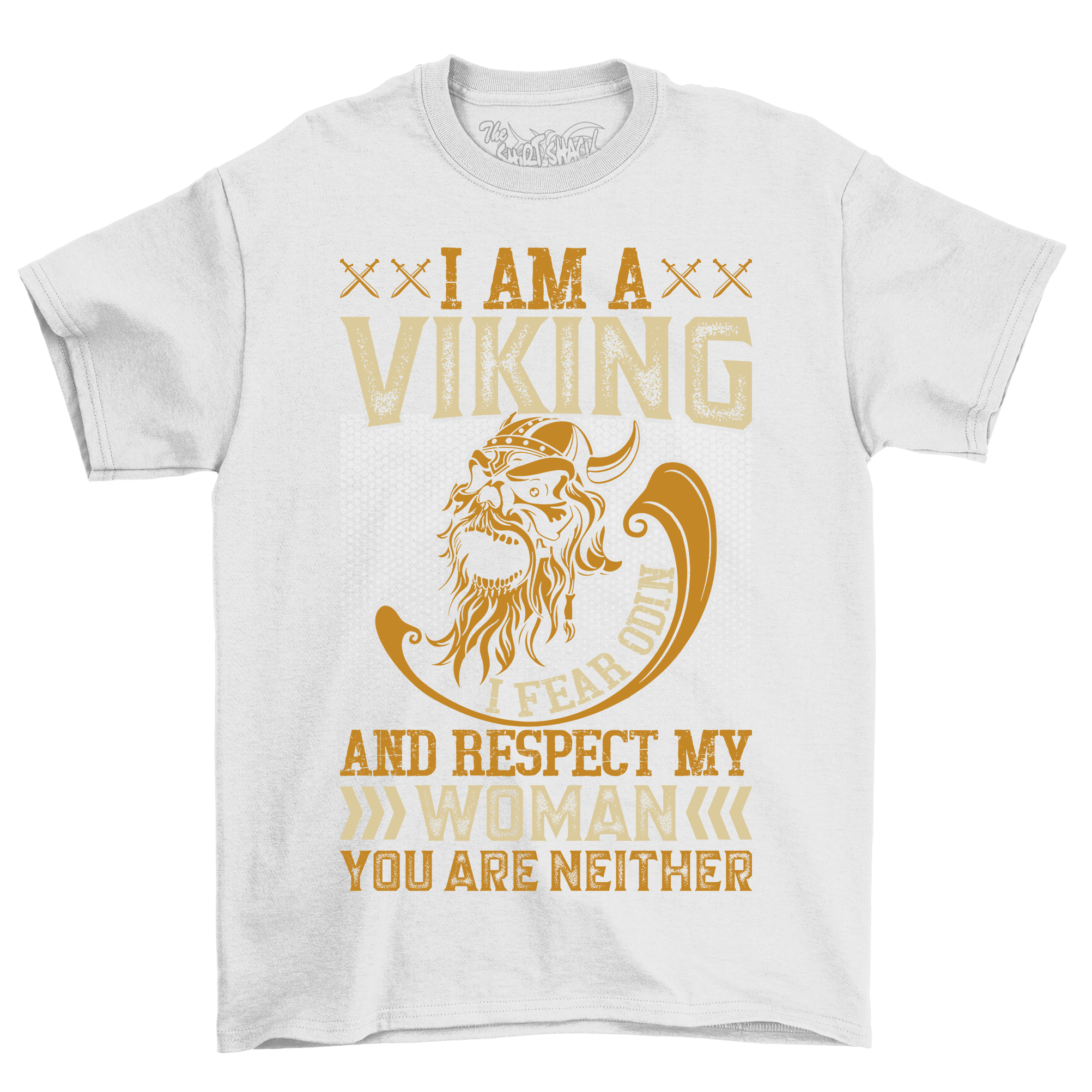 Lustiges Wikinger-T-Shirt "Ich bin ein Wikinger, ich fürchte Odin und respektiere meine Königin". Ideal f - Bild 32 von 38