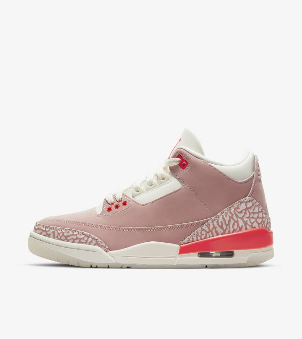 Women's Air Jordan 3 Rust Pink Raffles